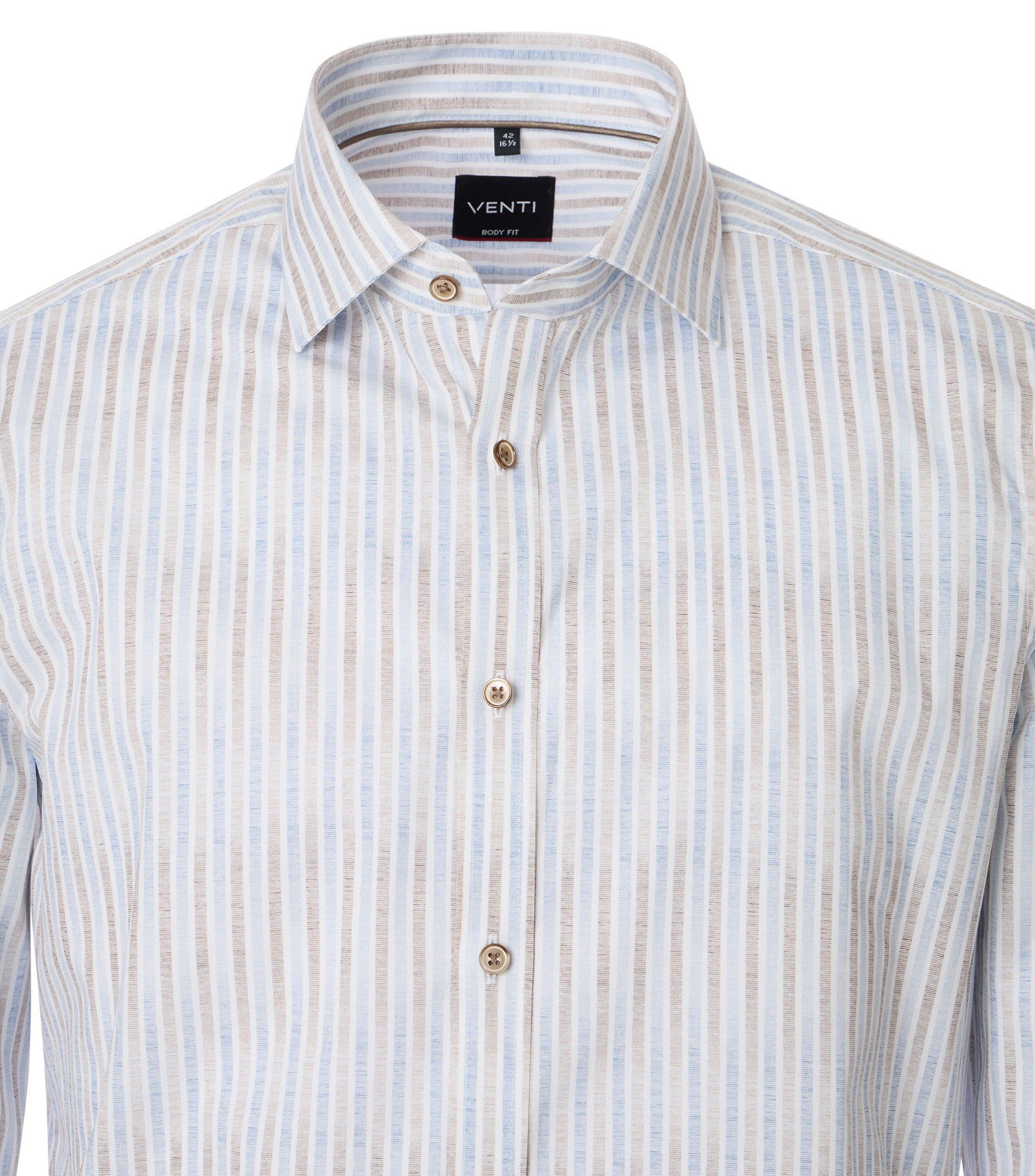 VENTI |  VENTI Hemd Modern Fit  | 42 | beige