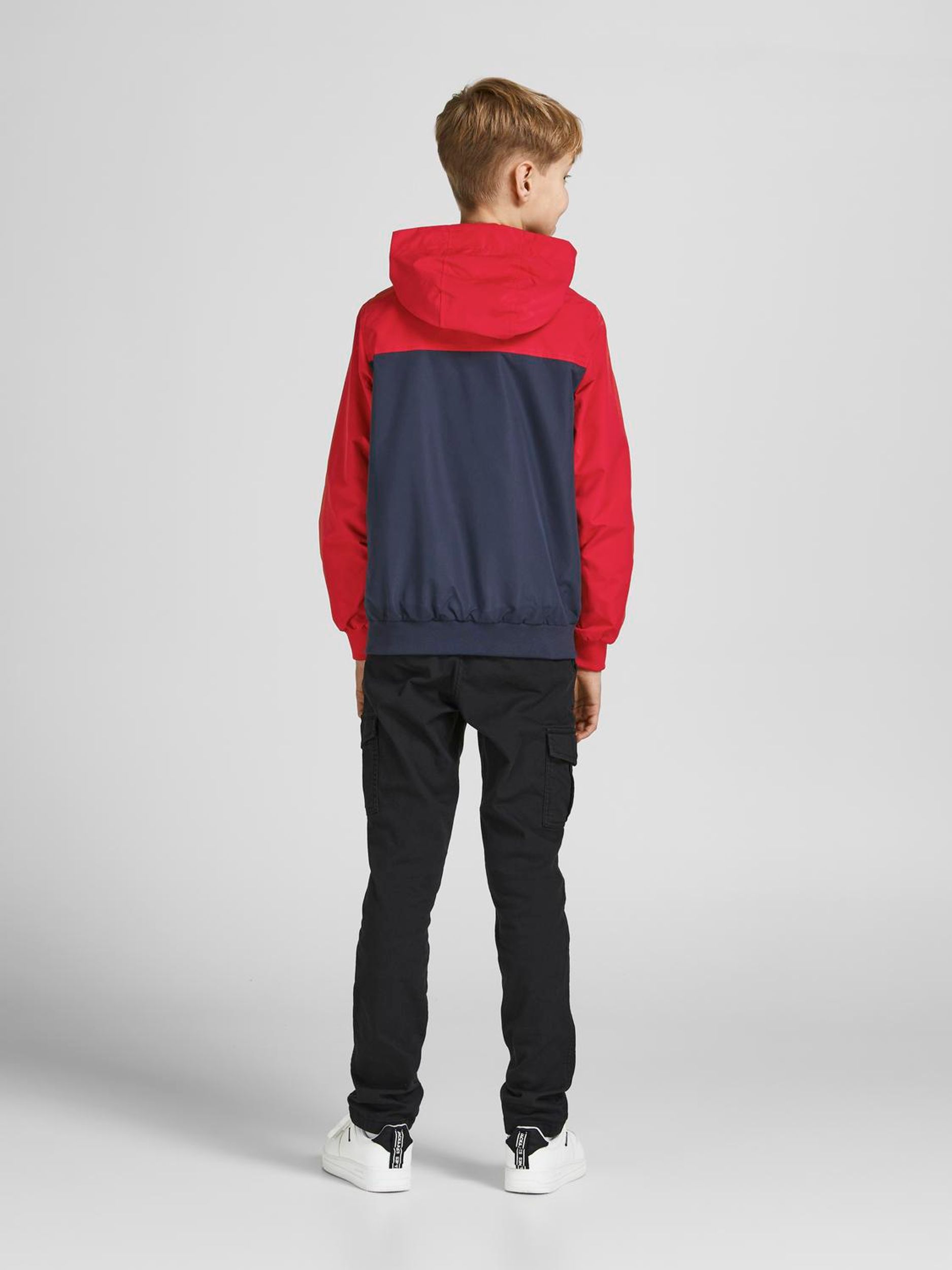 Jack&Jones |  JJERUSH BLOCKING HOOD BOMBER NOOS JNR | 176 | true red