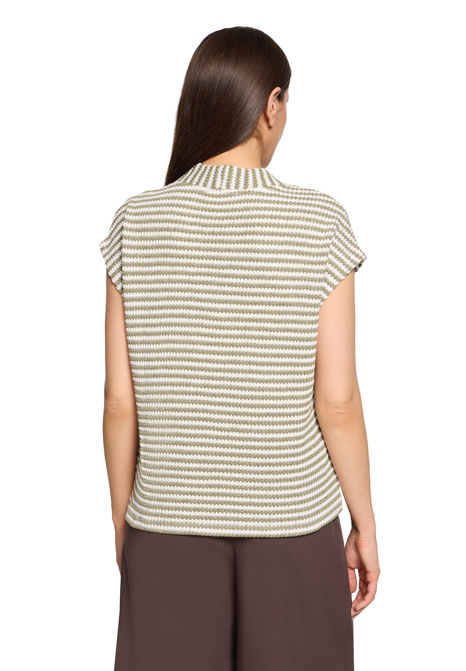 Shirt Kurz 1/2 Arm, Cream/Khaki #4