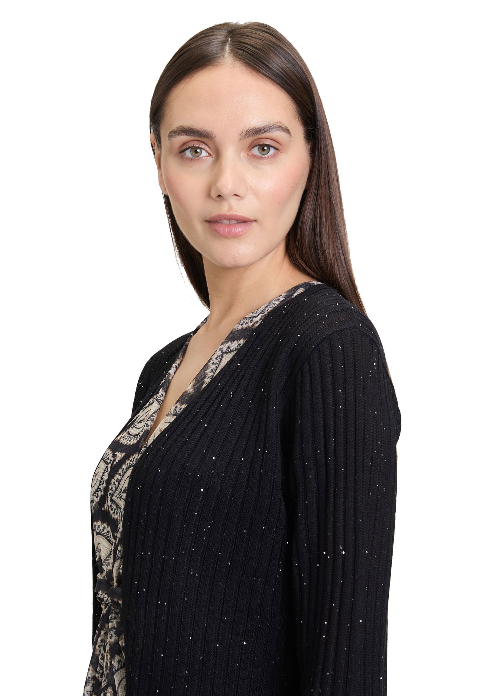 Cartoon |  Cartoon Strickjacke | Cardigan  | 44 | schwarz