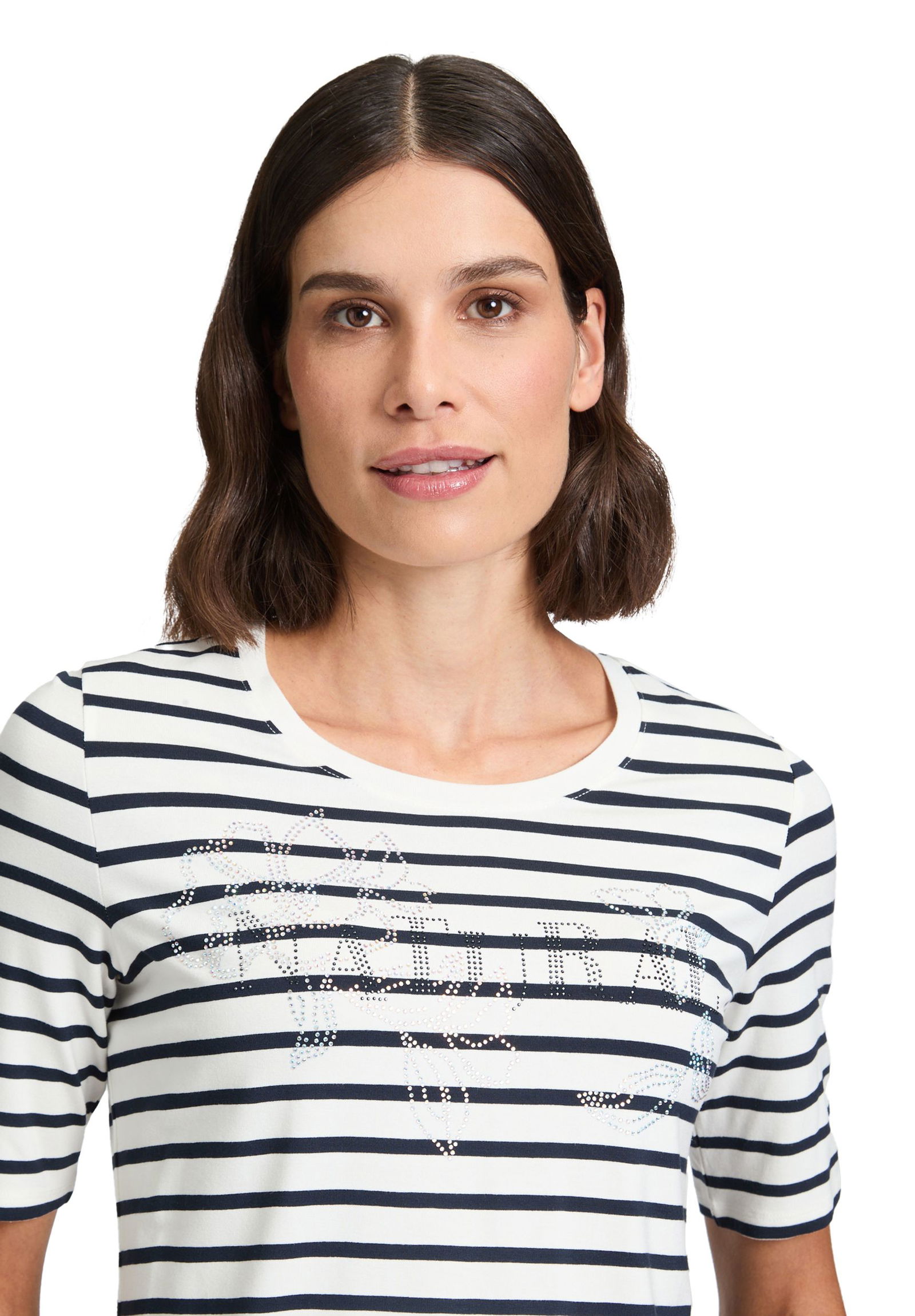 Betty Barclay |  Betty Barclay Shirt  | 48 | weiß/dunkelblau