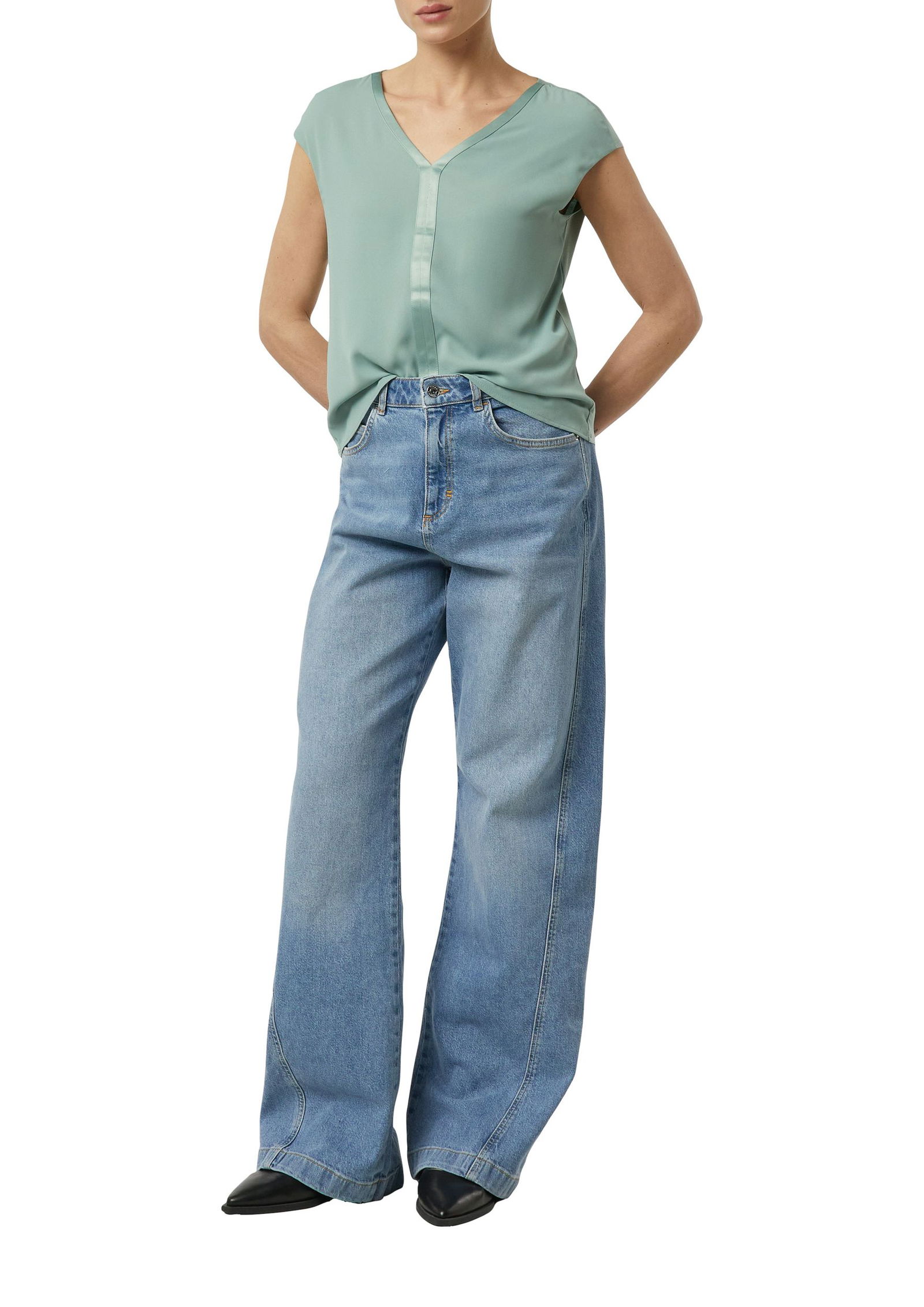 |  T-Shirt, BLUE GREEN | 44 | blau