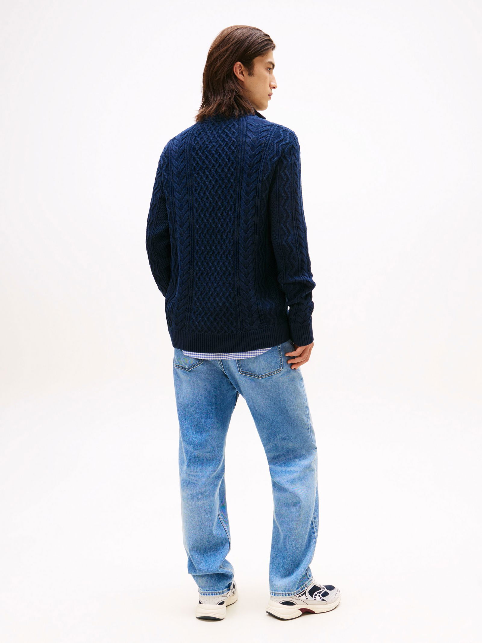 Tommy Jeans | Tommy Jeans Pullover | XL | cloudy blue / yale navy / white
