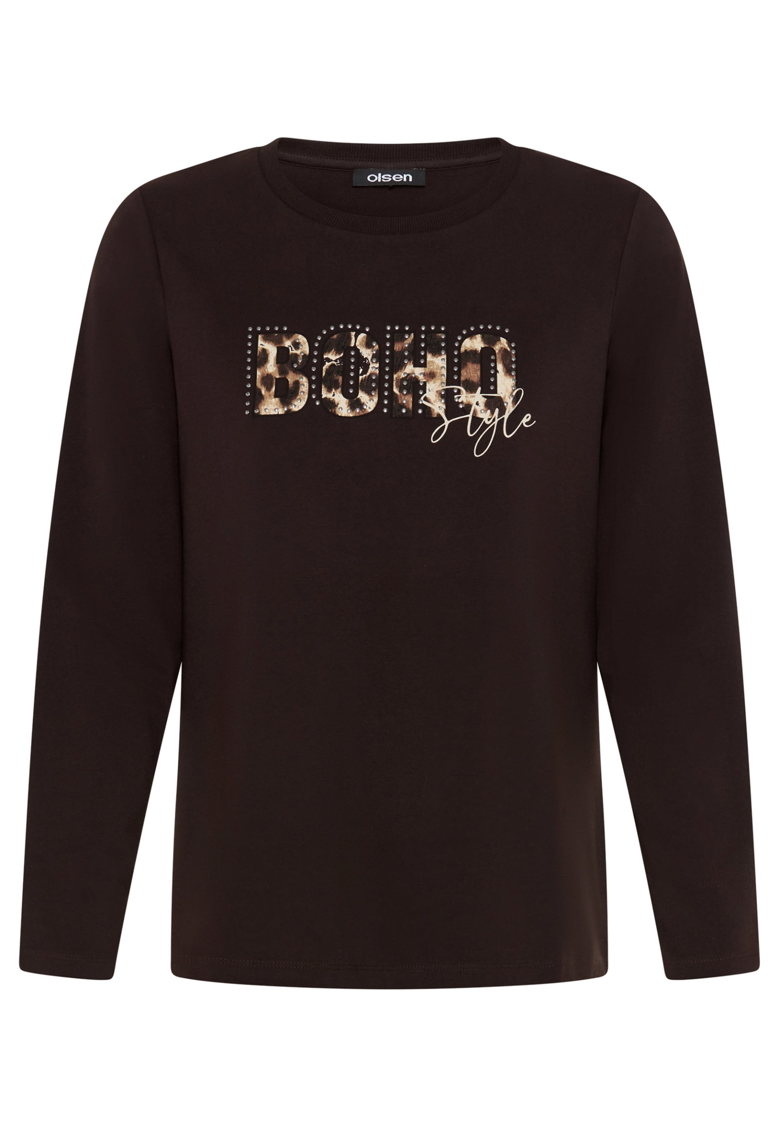 T-Shirt Long Sleeves, Coffee Bean #1