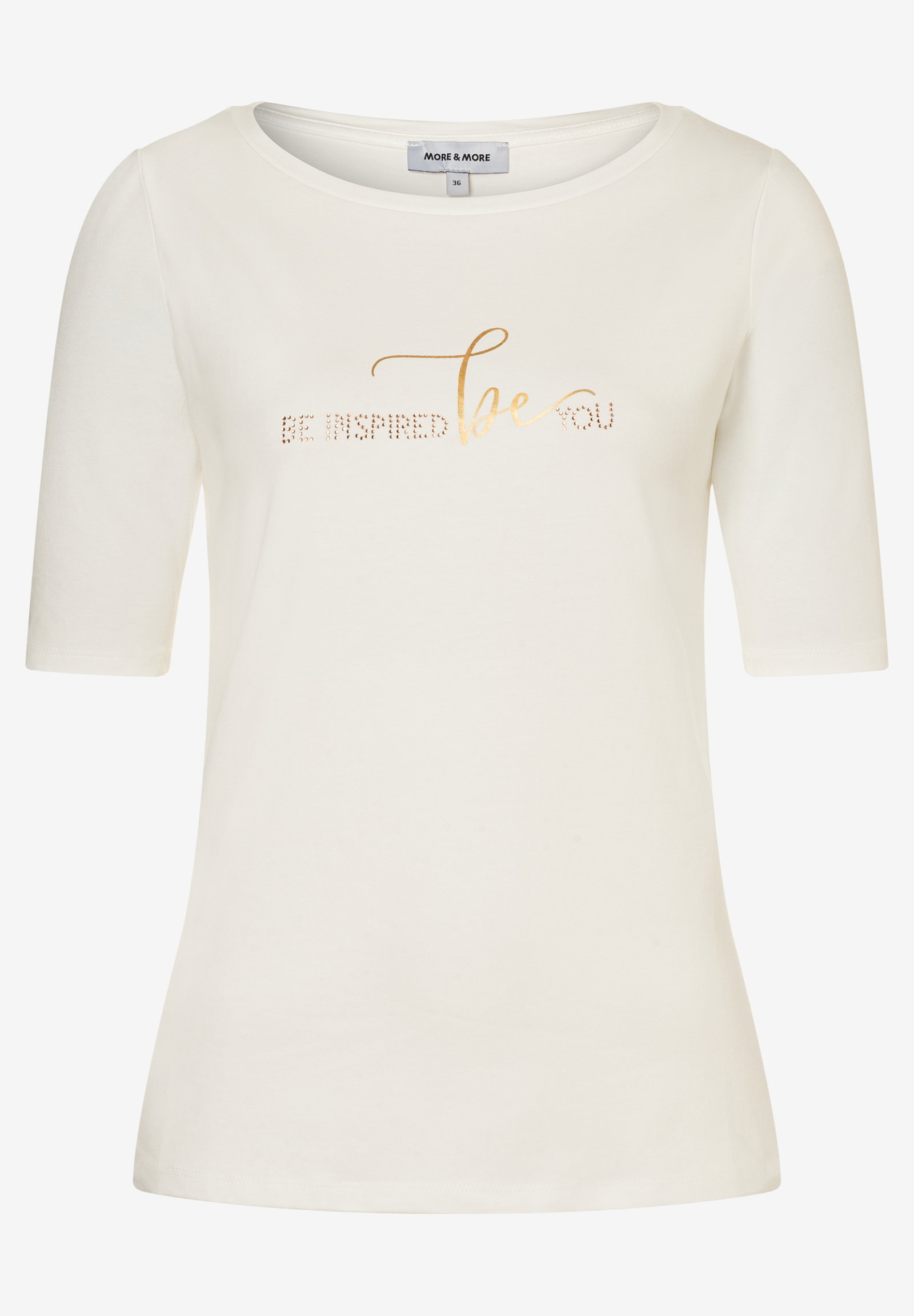 Shirt with Wording Print, off white #1