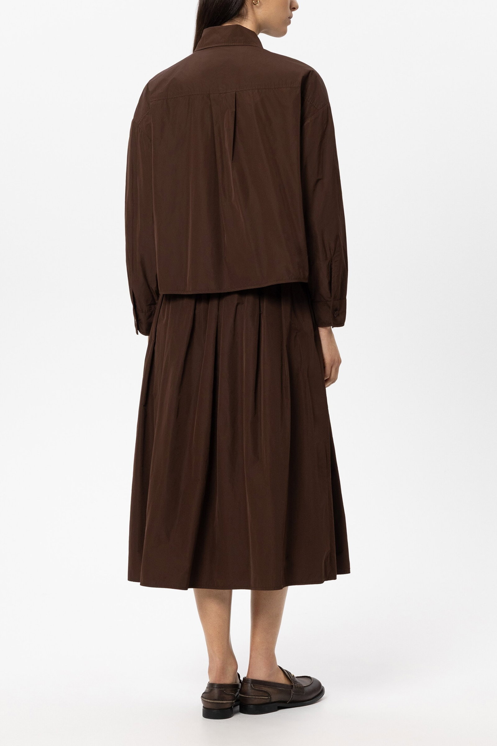 Luisa Cerano Taft-Blousonjacke marone #4