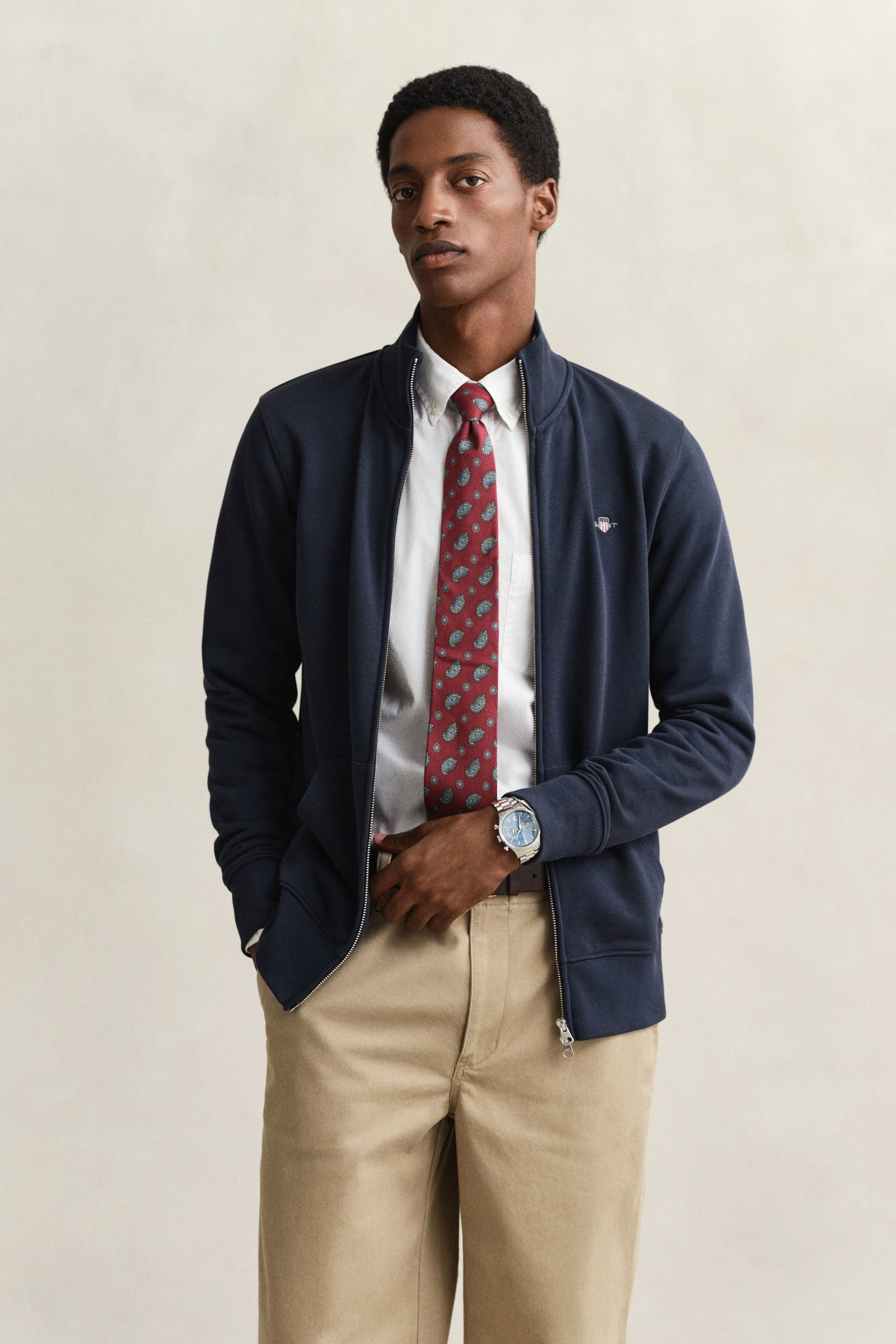 Gant |  Gant Sweatjacke "Shield" | M | evening blue