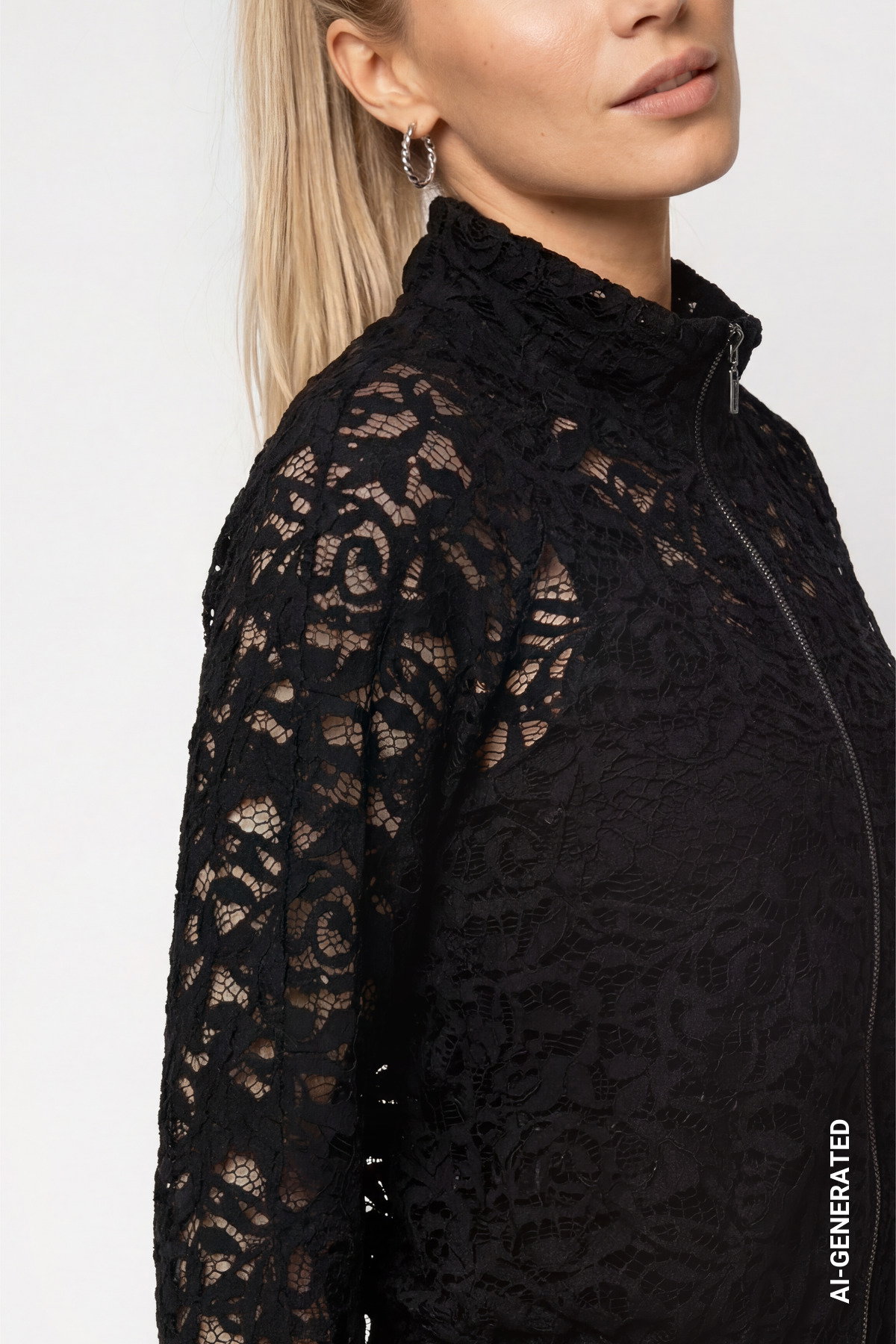 Strickjacke, schwarz #5