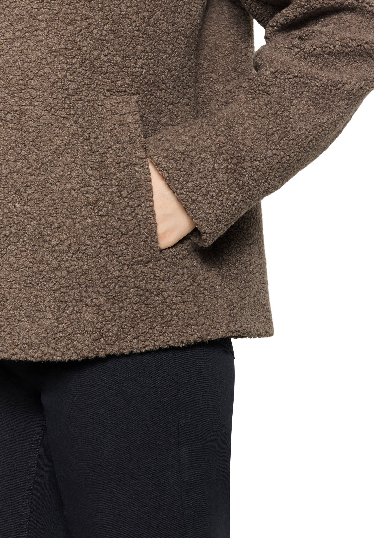 Jacke Wolle, Taupe Melange #7