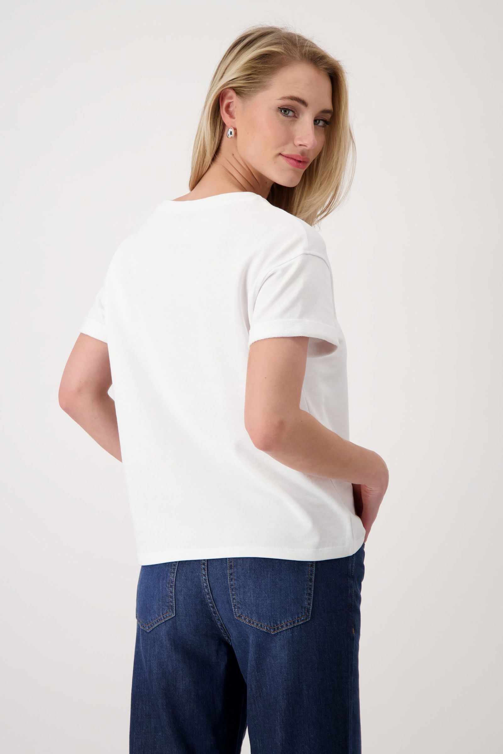 Monari | T-Shirt, cream | 42