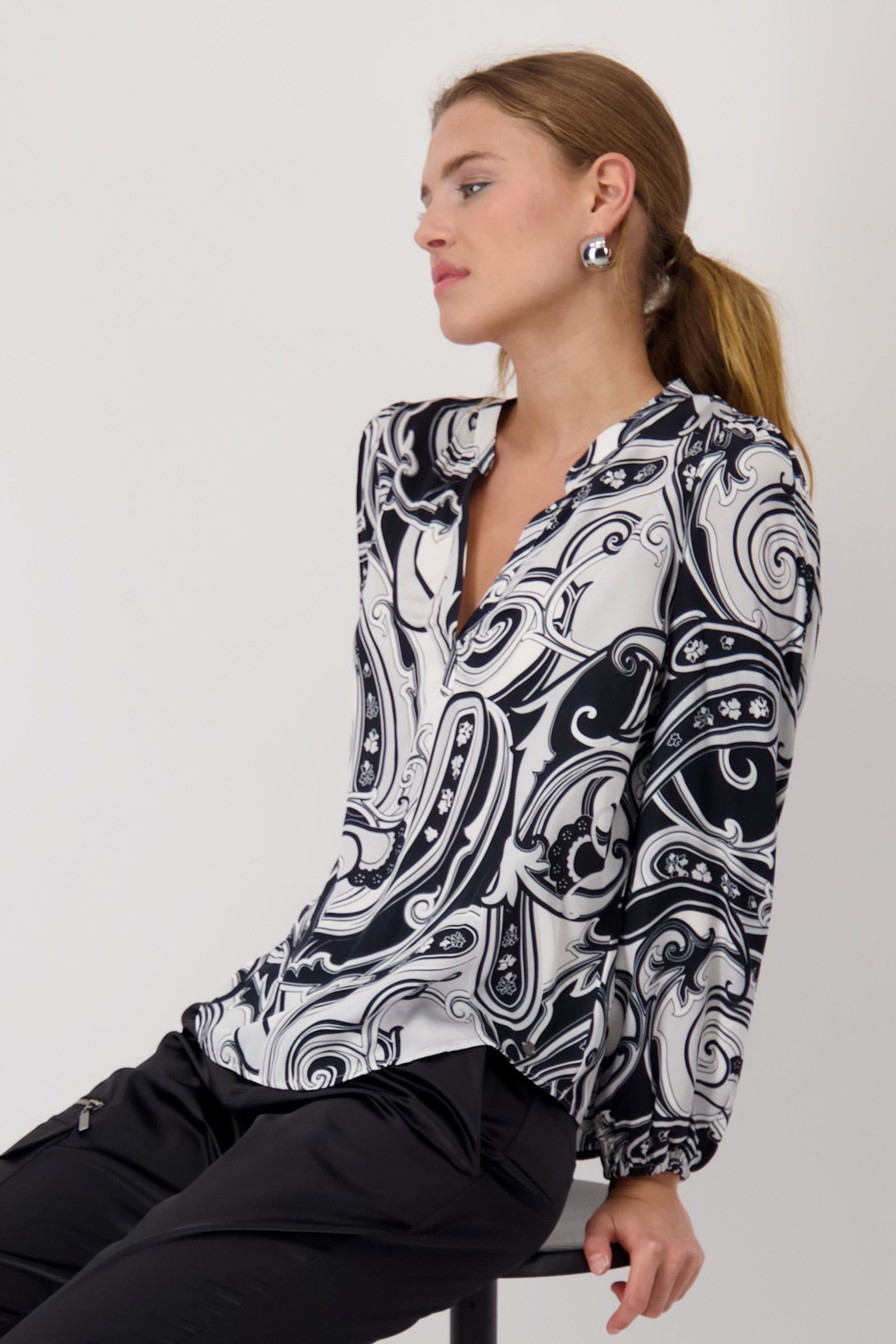 5d9ad9e74e177aa31d22fa616b39f72d Monari |  Monari Druckbluse  | 36