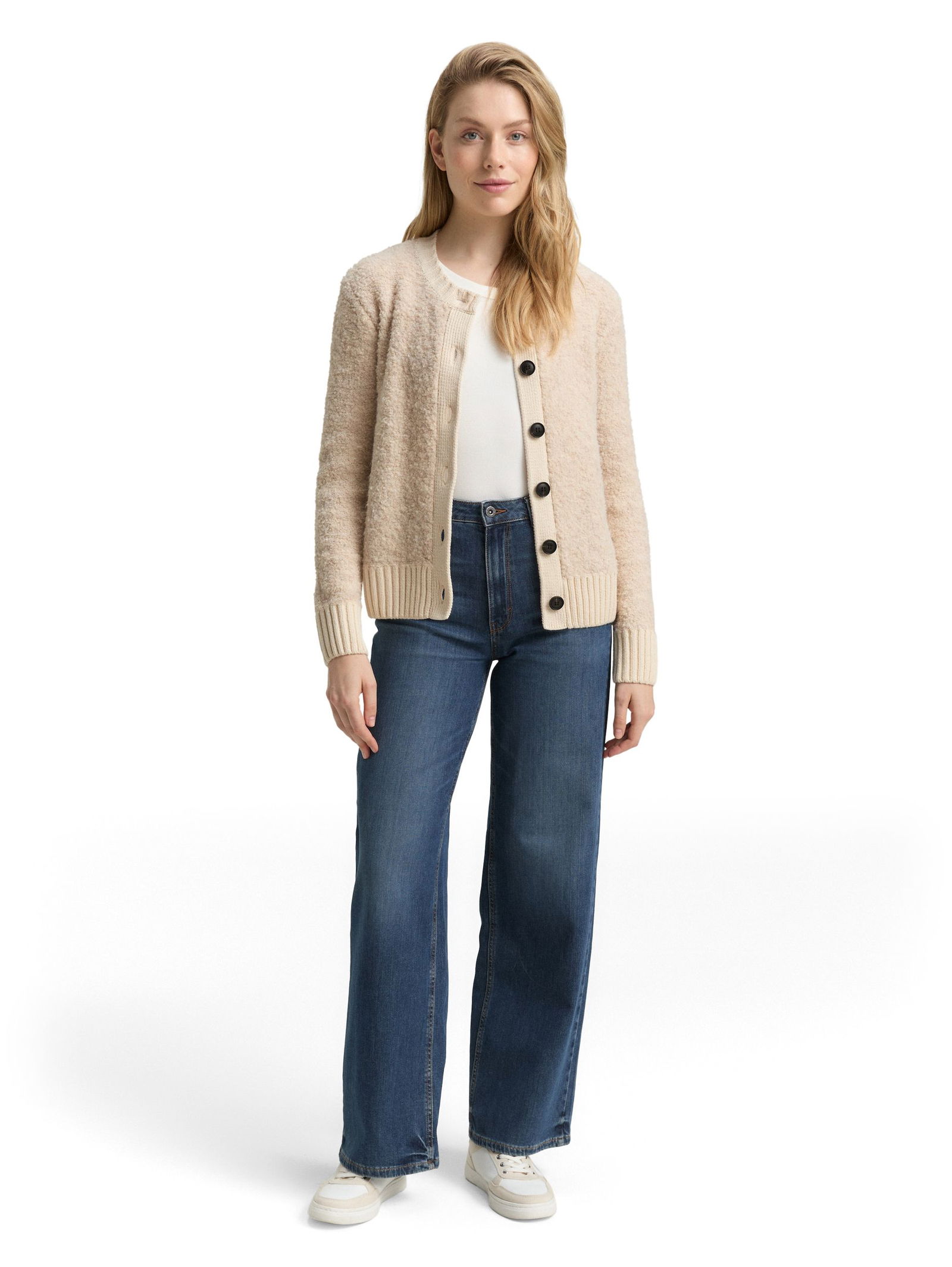 Tom Tailor | Tom Tailor Strickjacke | Cardigan | S | sand stone beige melange