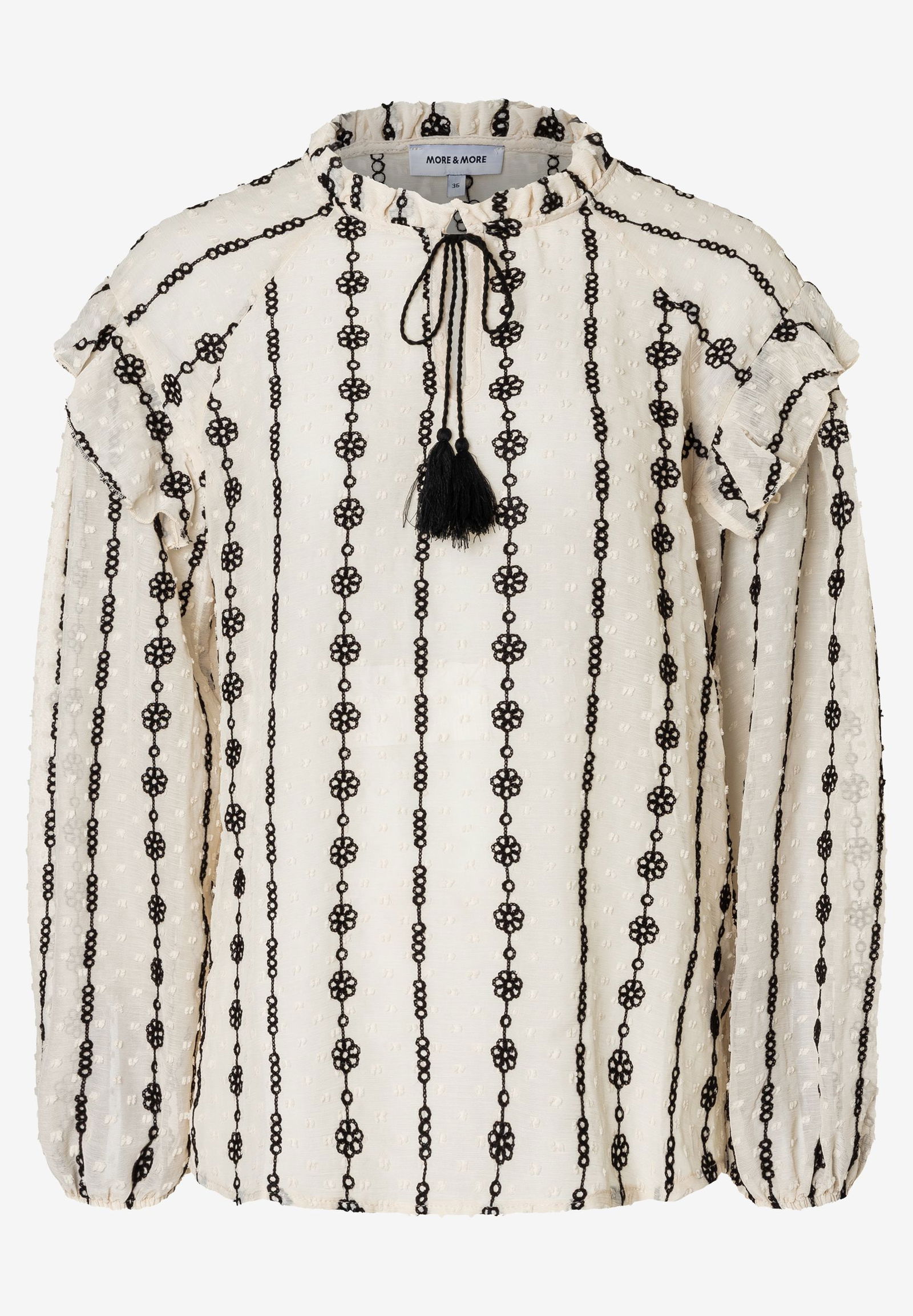 More & More |  More & More Druckbluse  | 38 | ecru