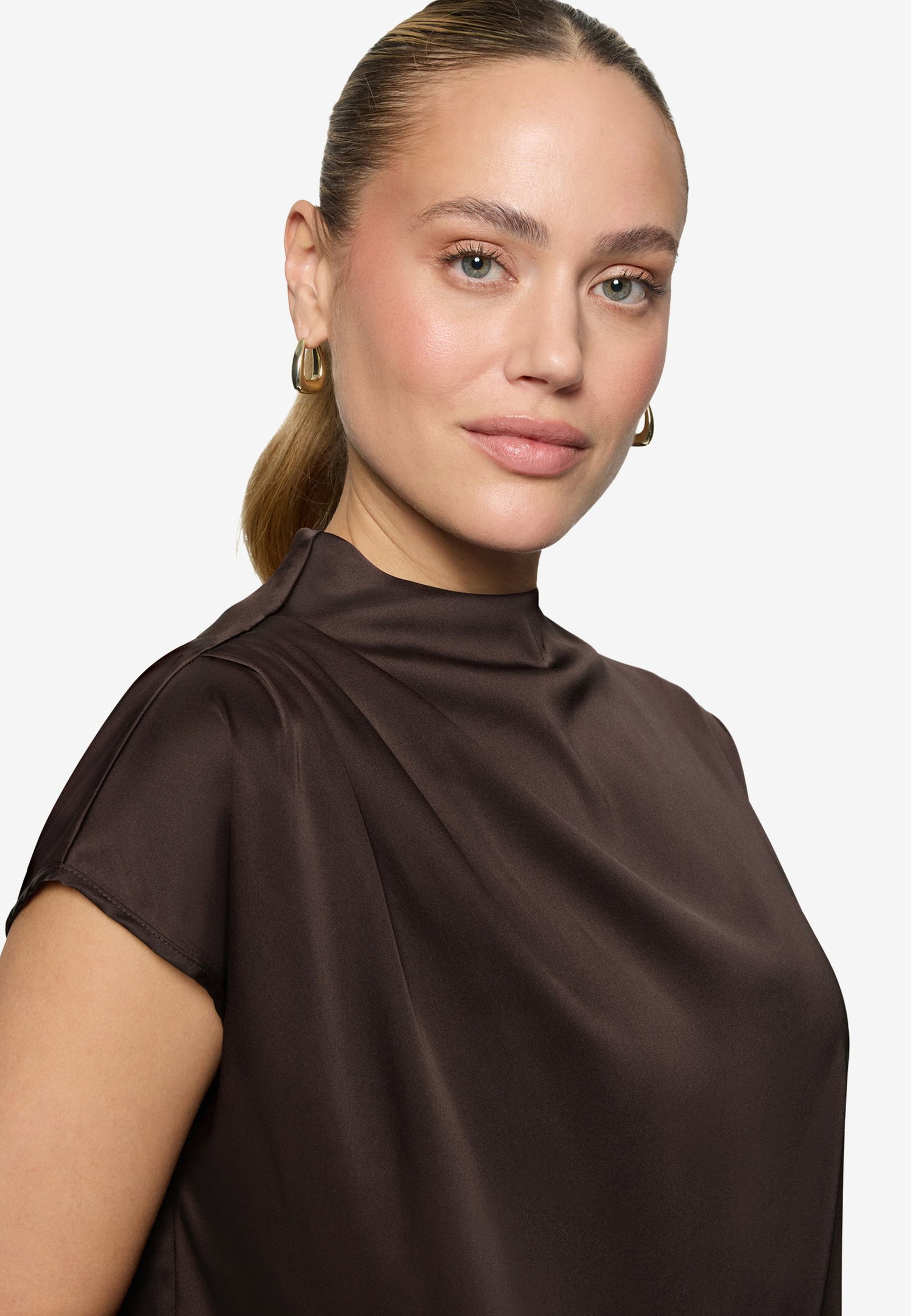 Zero |  Zero Druckbluse  | 38 | chocolate plum