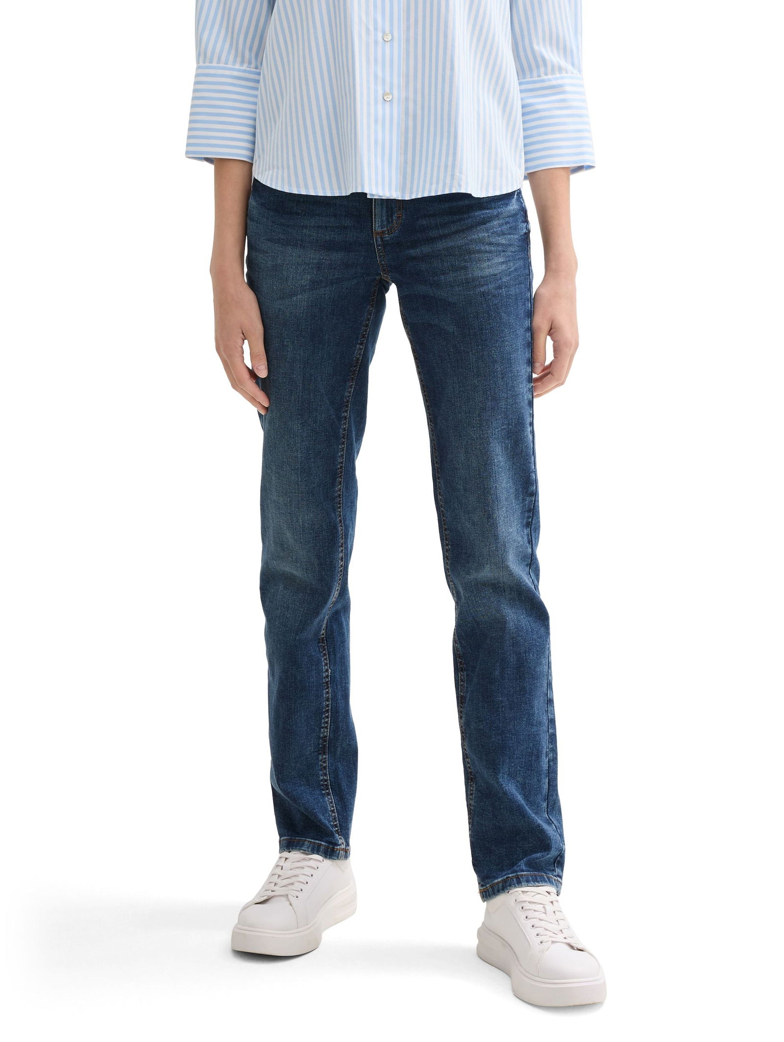 Tom Tailor | Tom Tailor Straight Leg Jeans | 28/34 | mid stone wash denim