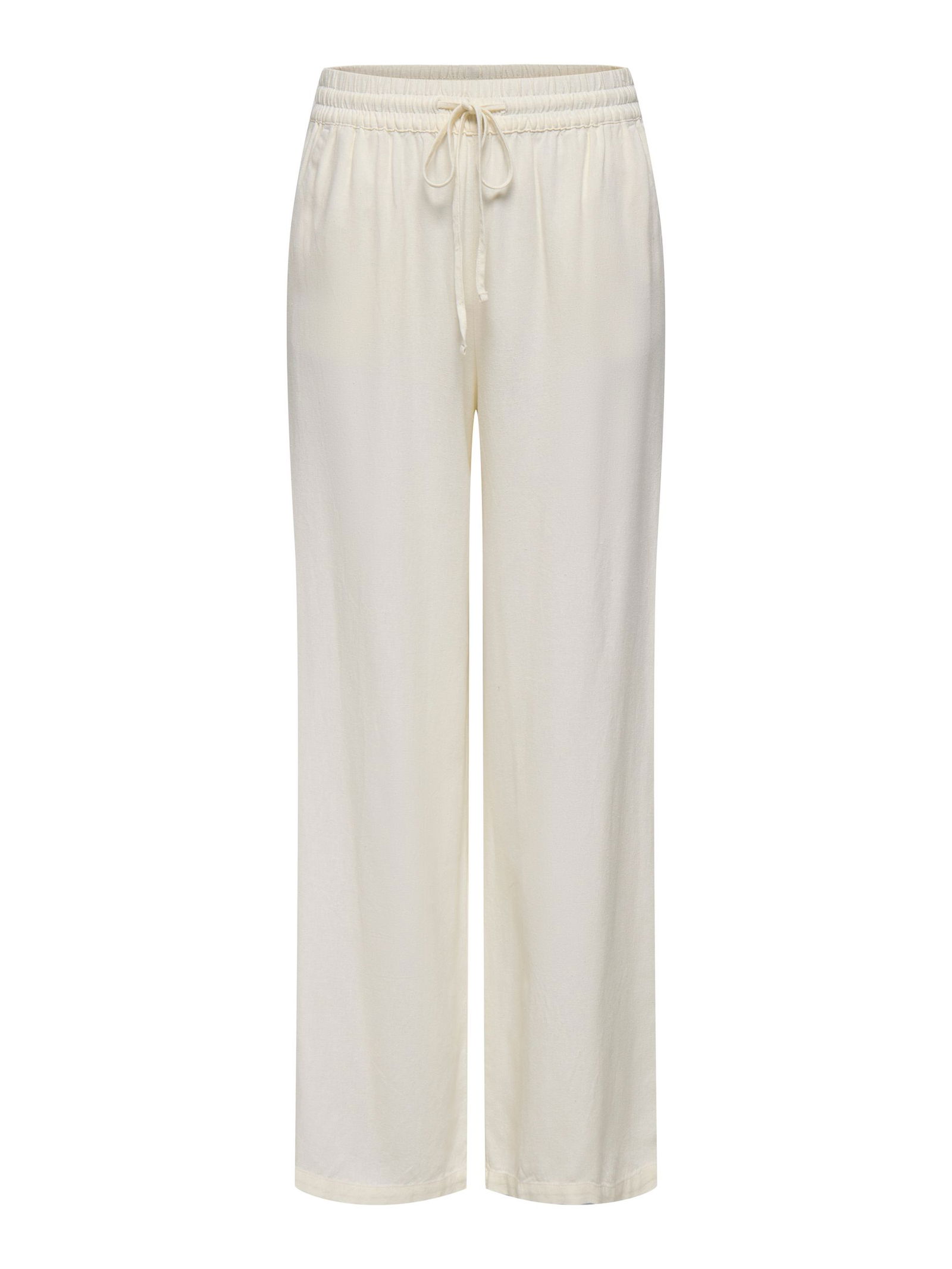 JDY |  JDYSAY HW LINEN WIDE PANT WVN NOOS | XS/32 | snow white