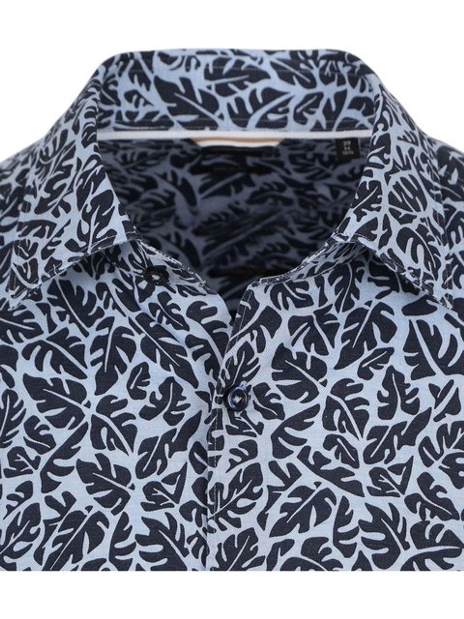 Hugo Boss |  Boss - Hemd mit Print | 38 | dark blue