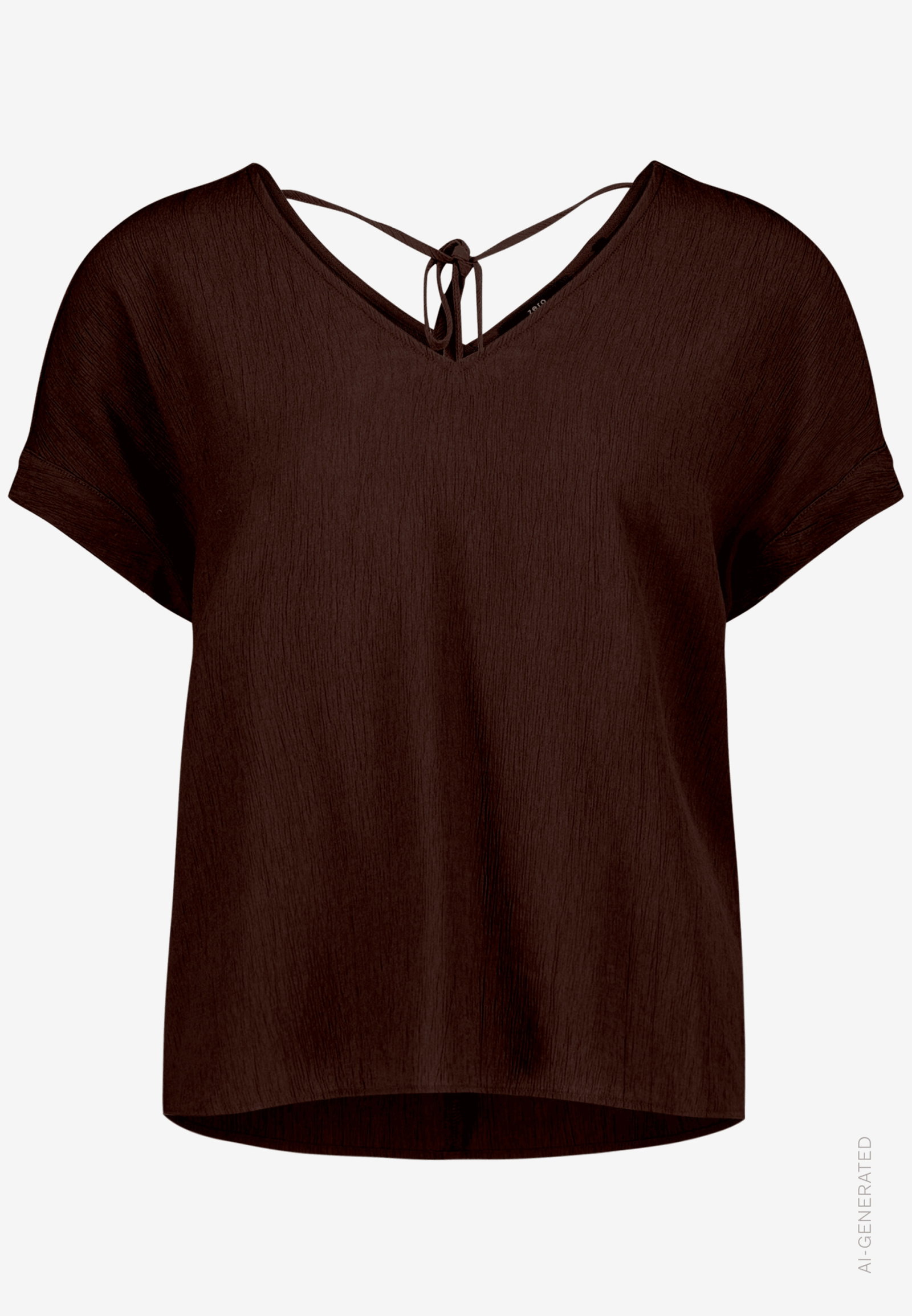 Bluse Kurz ohne Arm, Chocolate Plum #1