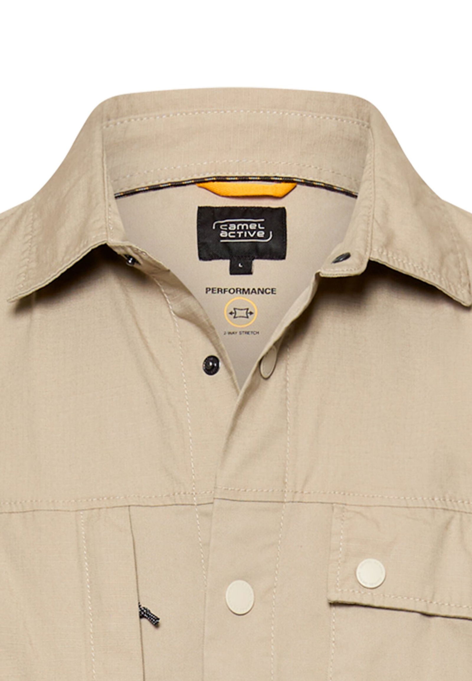|  Overshirts, Light Beige | L | grey