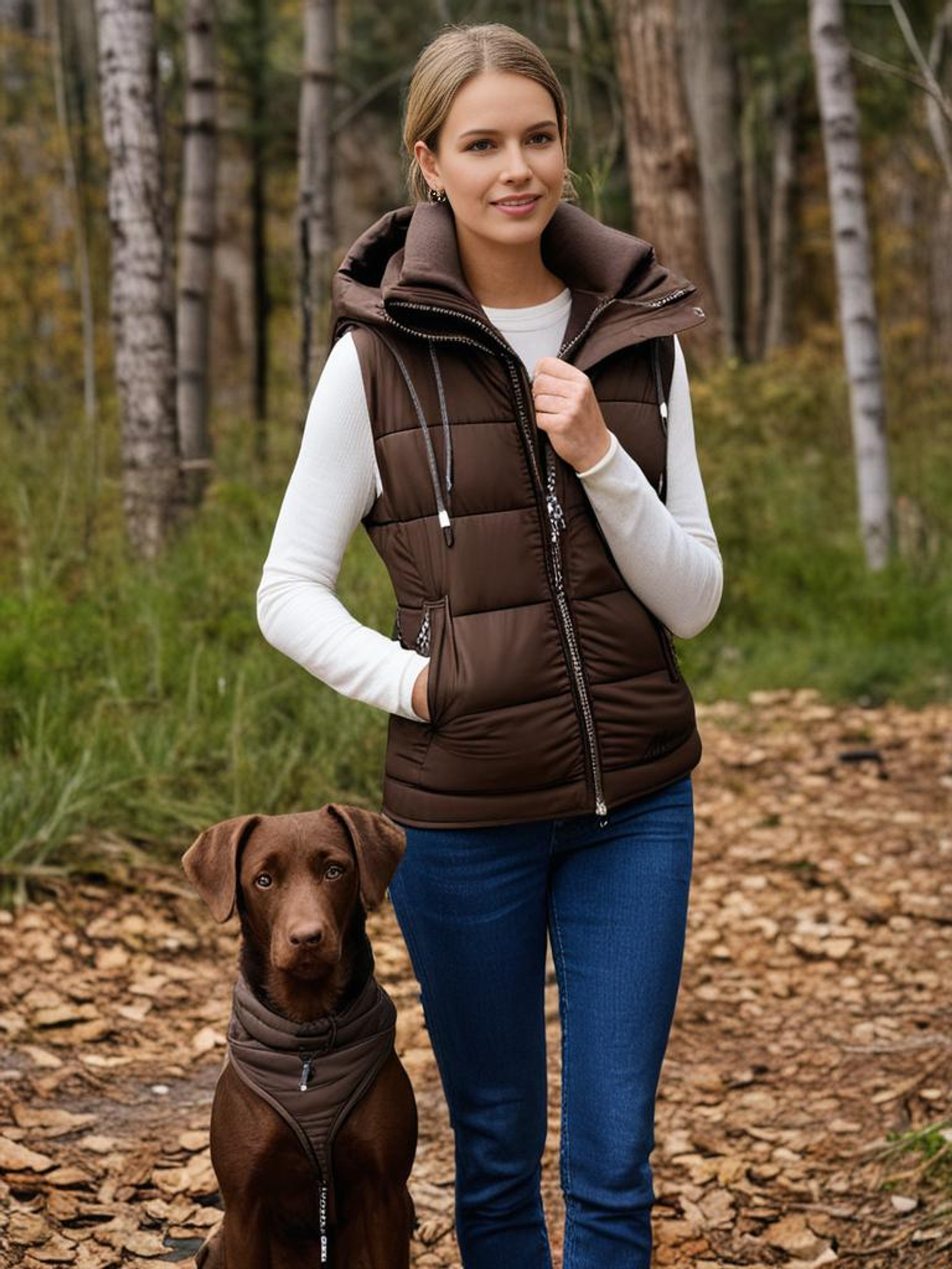 Marikoo |  Marikoo Weste  | M | Dark Choco