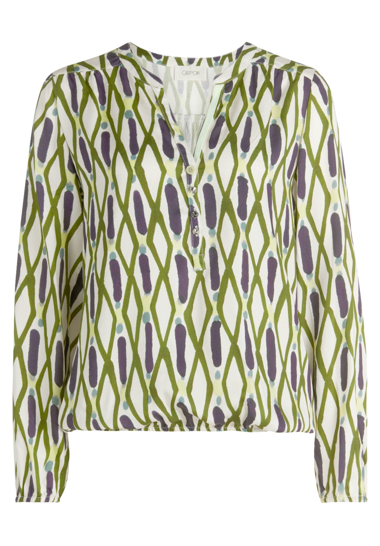 Cartoon |  Cartoon Druckbluse  | 36 | green/blue