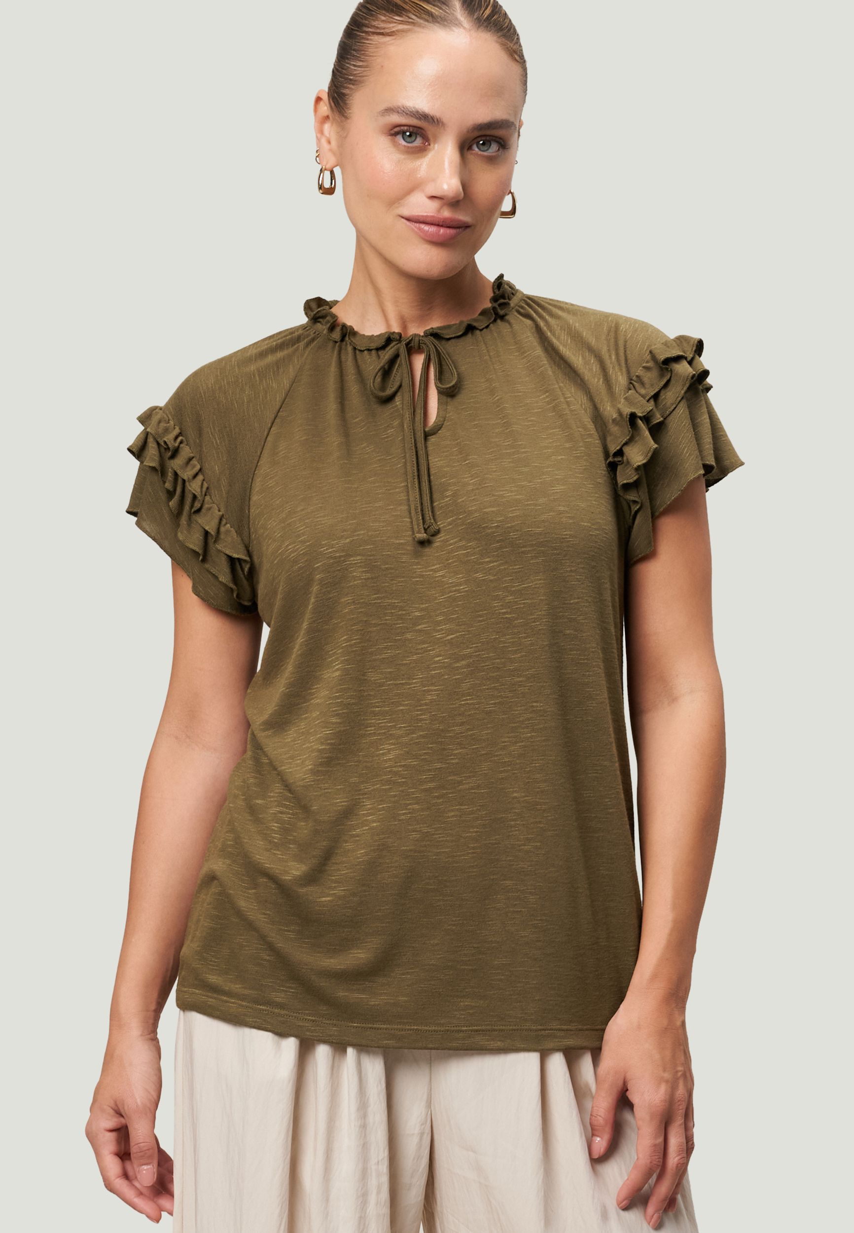  |  zero T-Shirt / Top, Dark Olive | 34