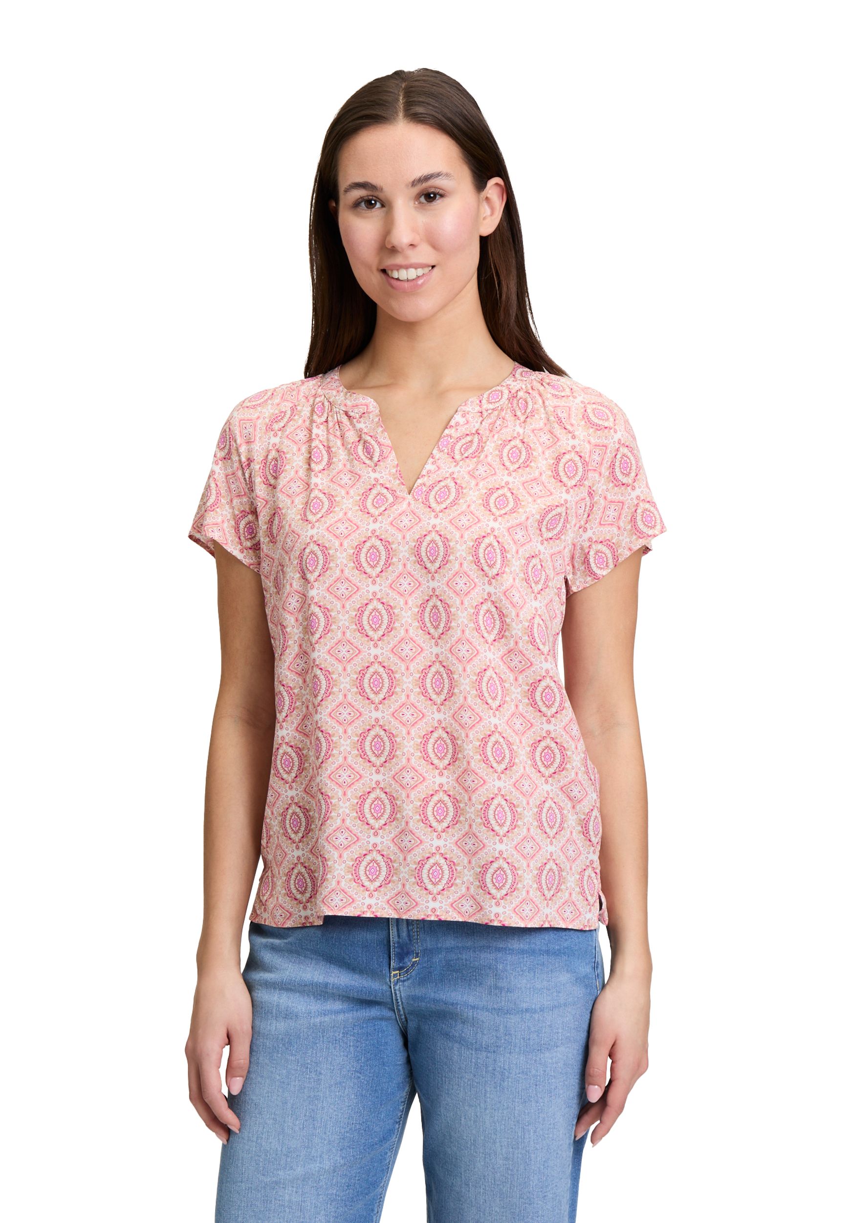 Cartoon |  Cartoon Druckbluse  | 44 | cream/apricot