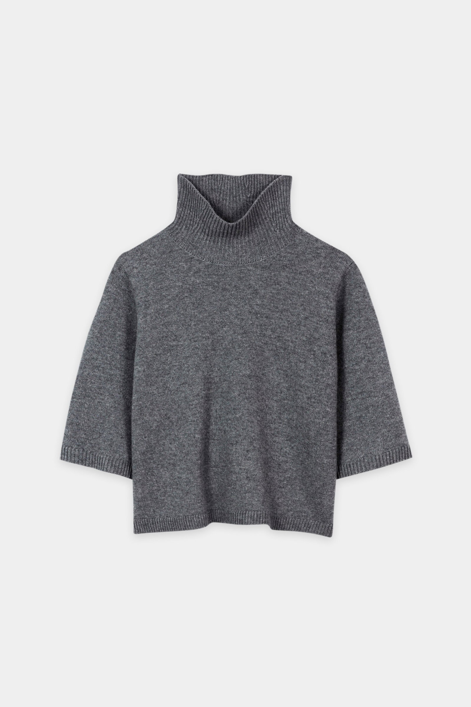 Turtleneck aus Woll-Mix, heather grey #1