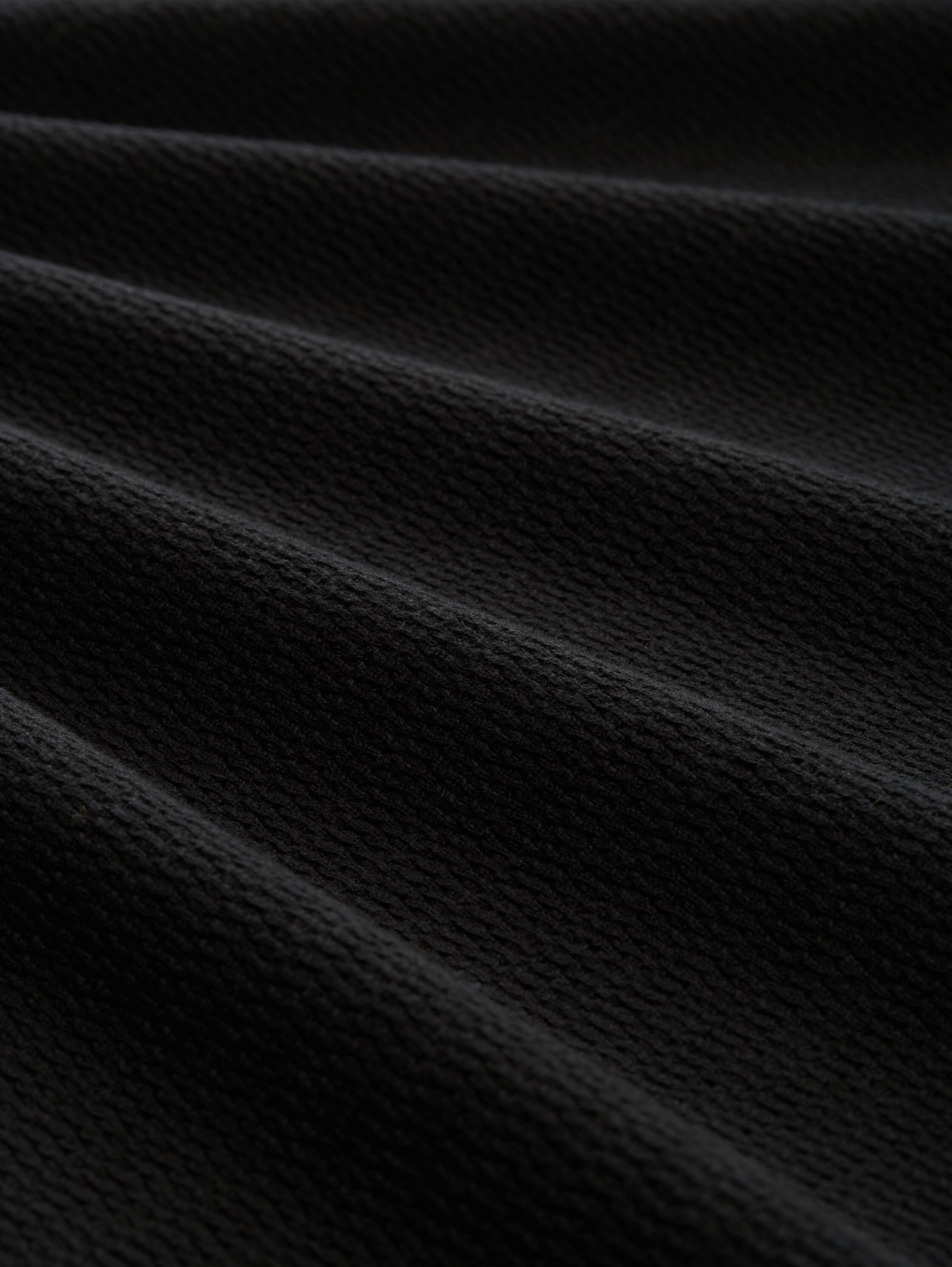 structured roll edge knit, Black #2