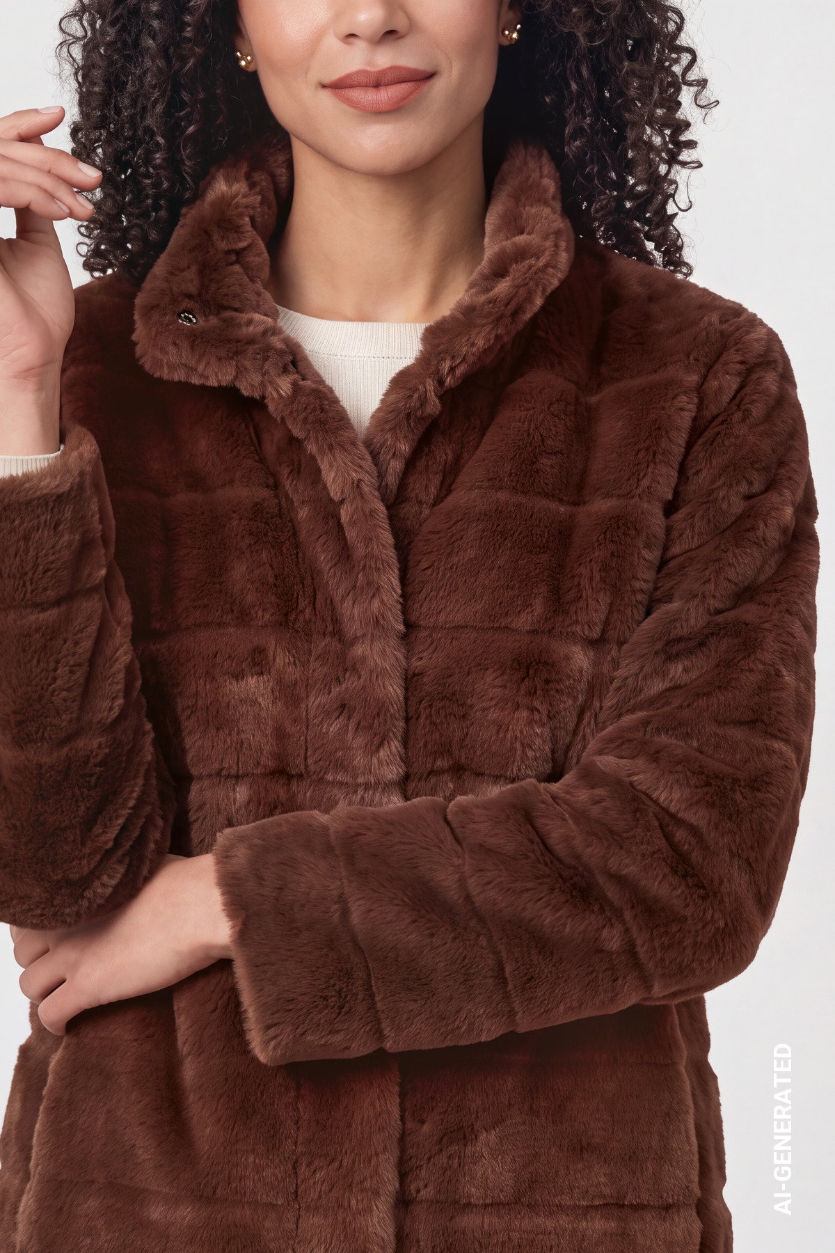 Mantel, chocolate brown #5