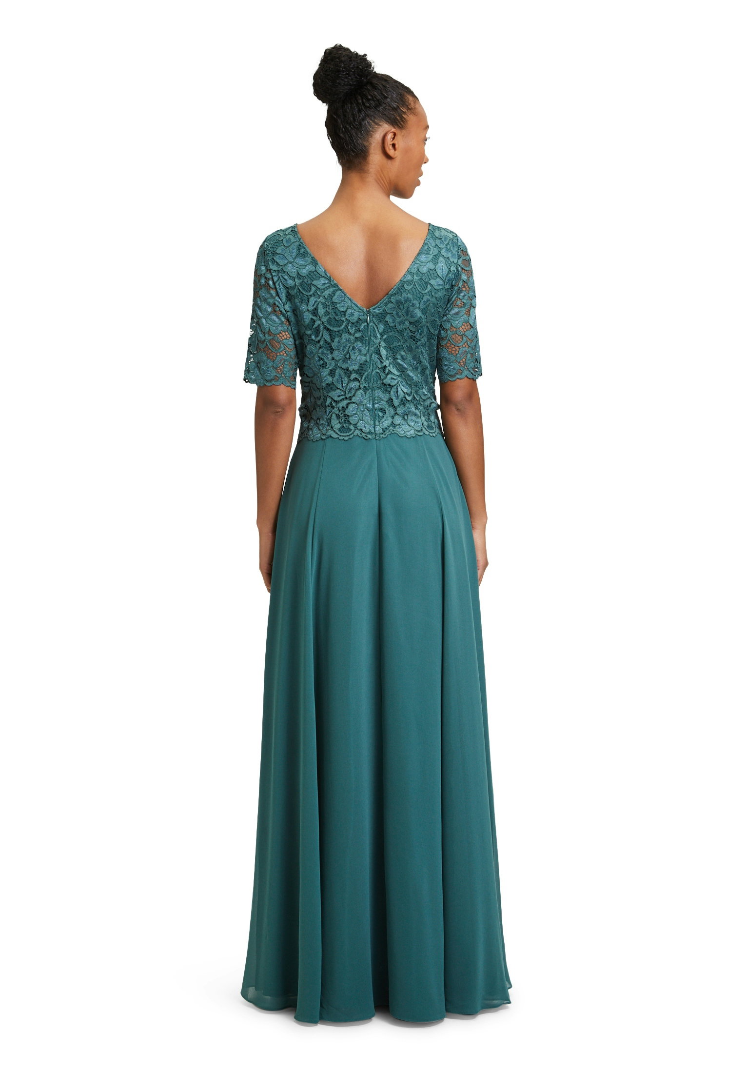 Kleid Lang 1/2 Arm, Dark Emerald #4