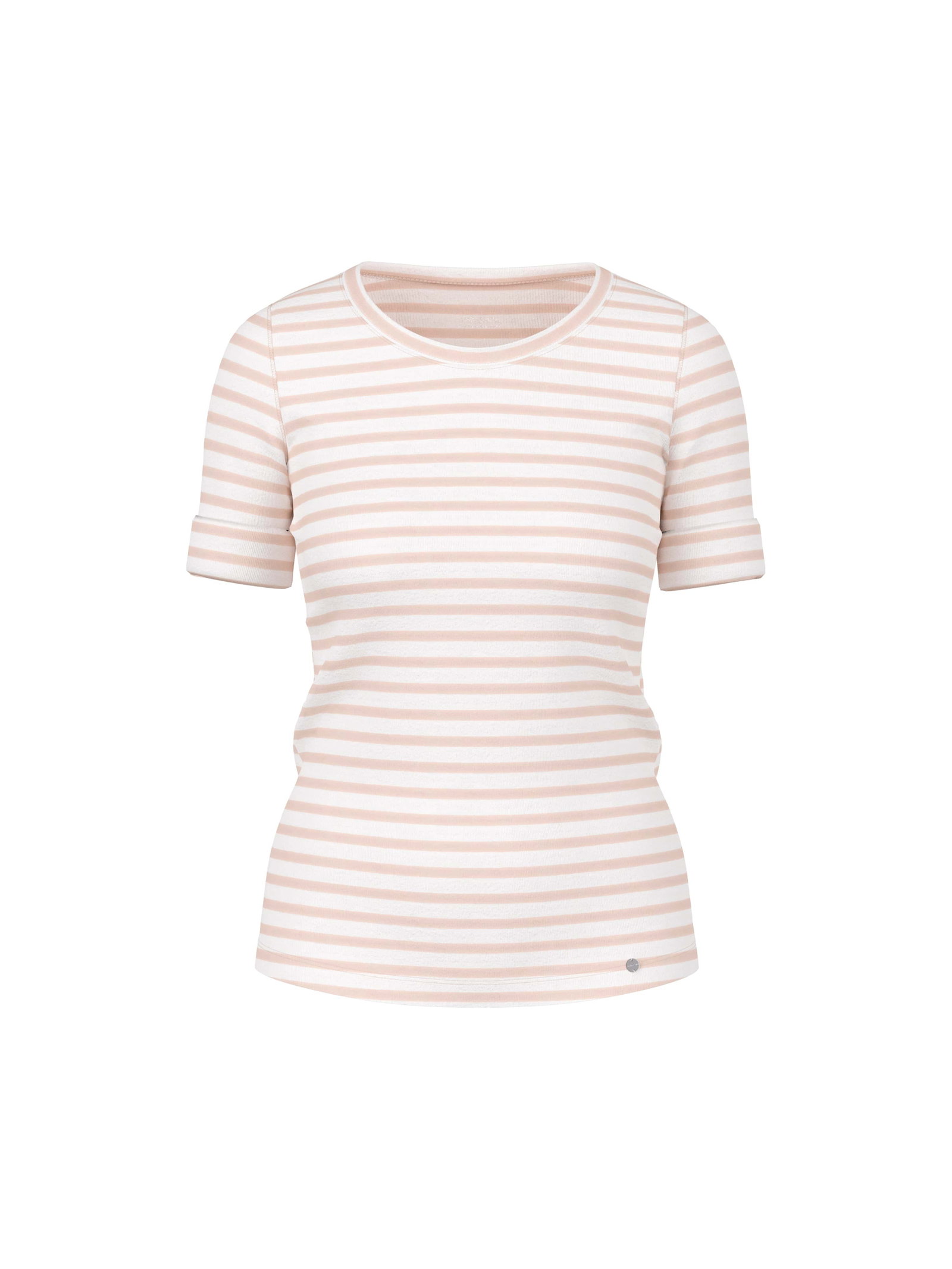 Marc Cain Additions Ringel-T-Shirt aus Baumwoll-Ripp #1