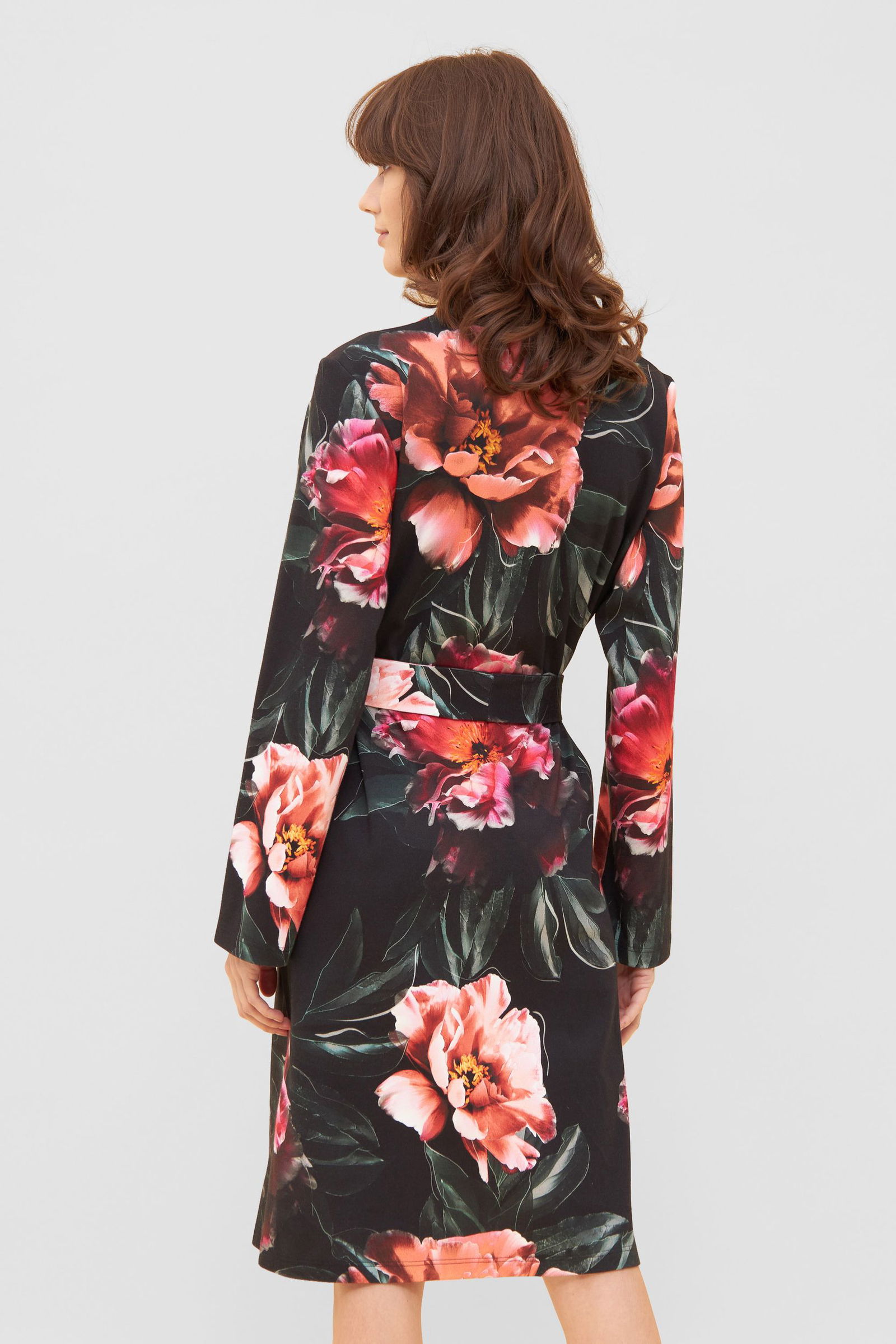 Rösch |  Rösch Bademantel mit Kapuze  | 38 | black print