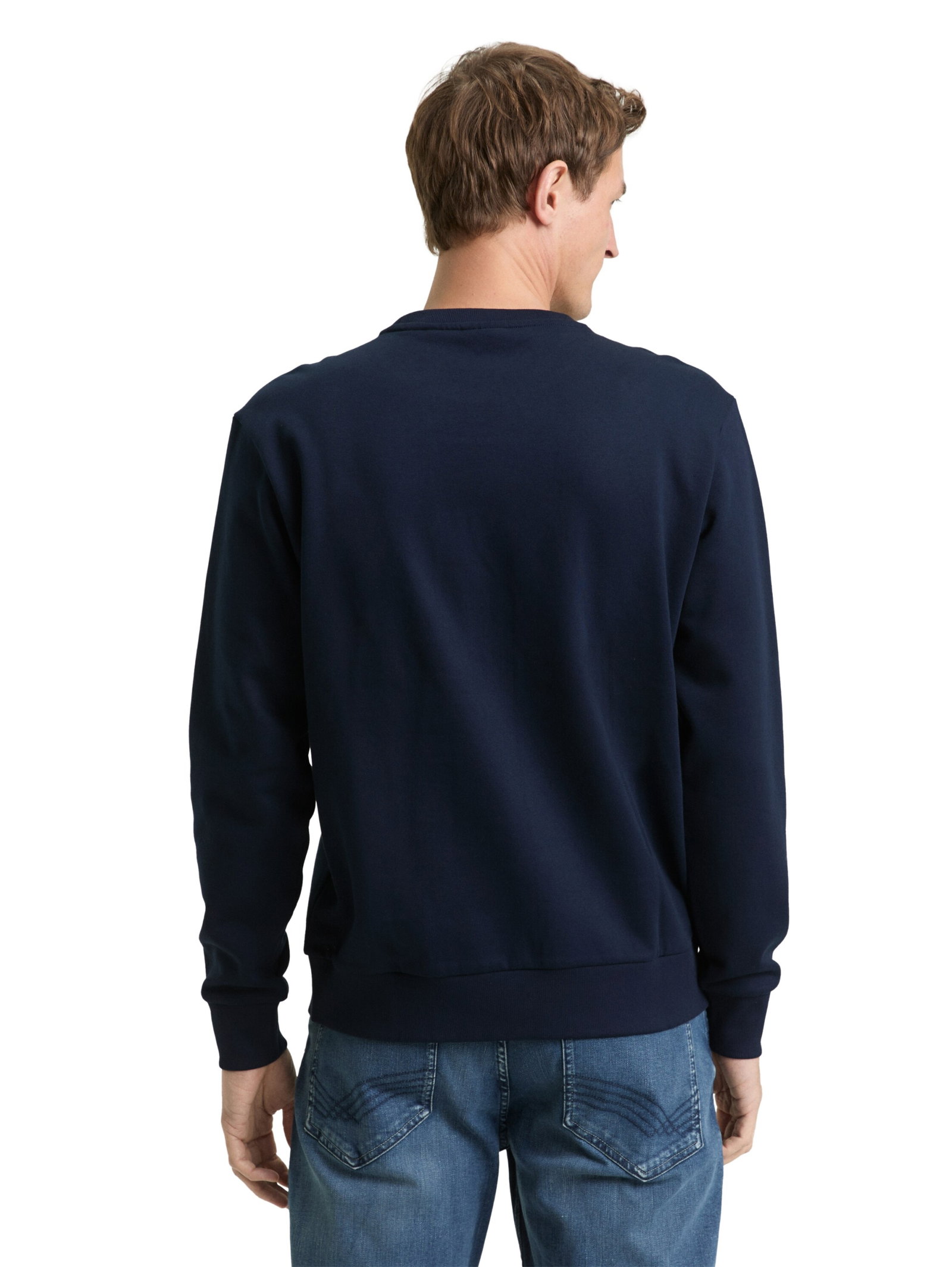Tom Tailor printed crew neck sweater, sky captain blue #4