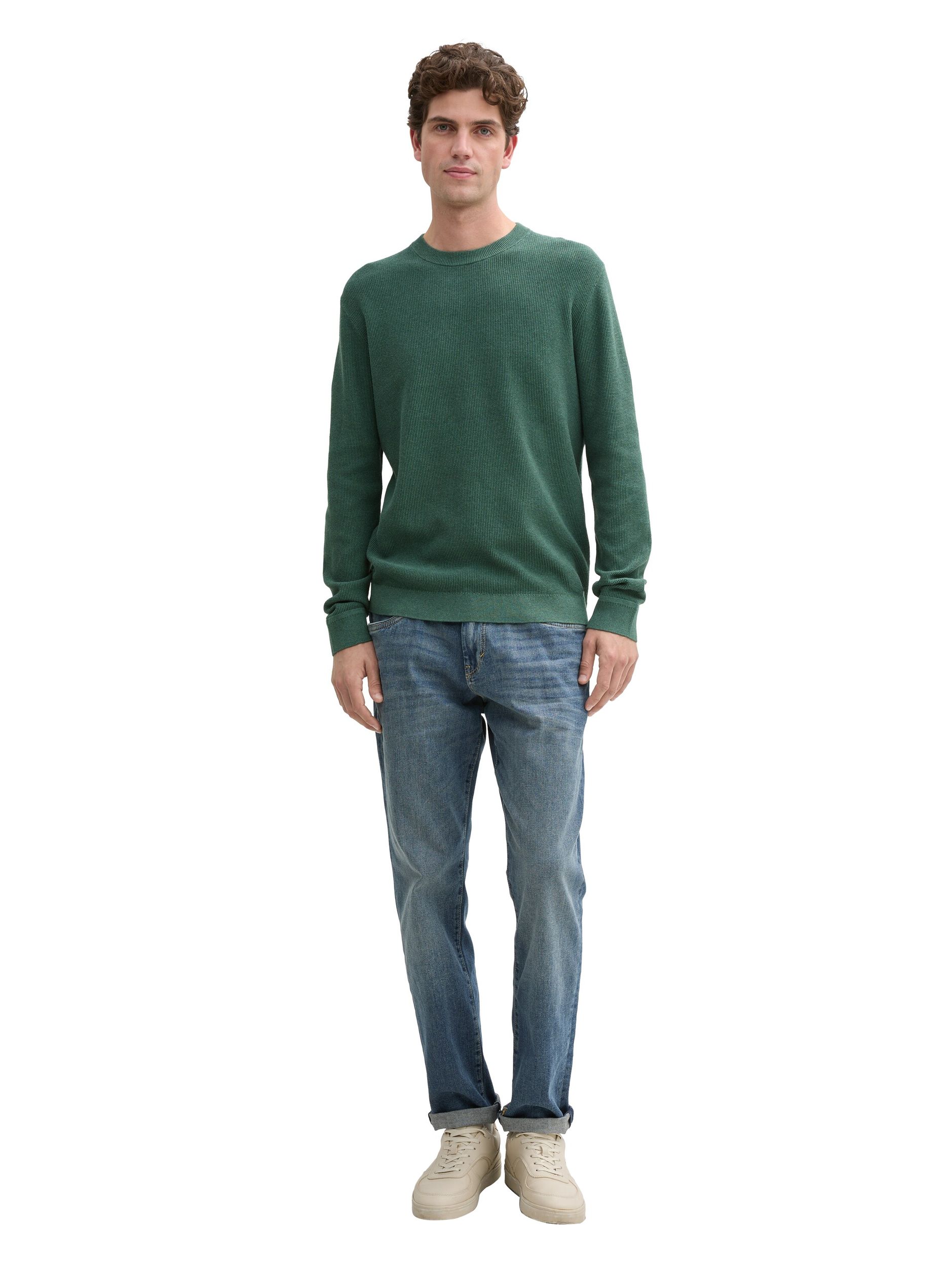 Tom Tailor |  Tom Tailor Pullover  | M | green dust melange