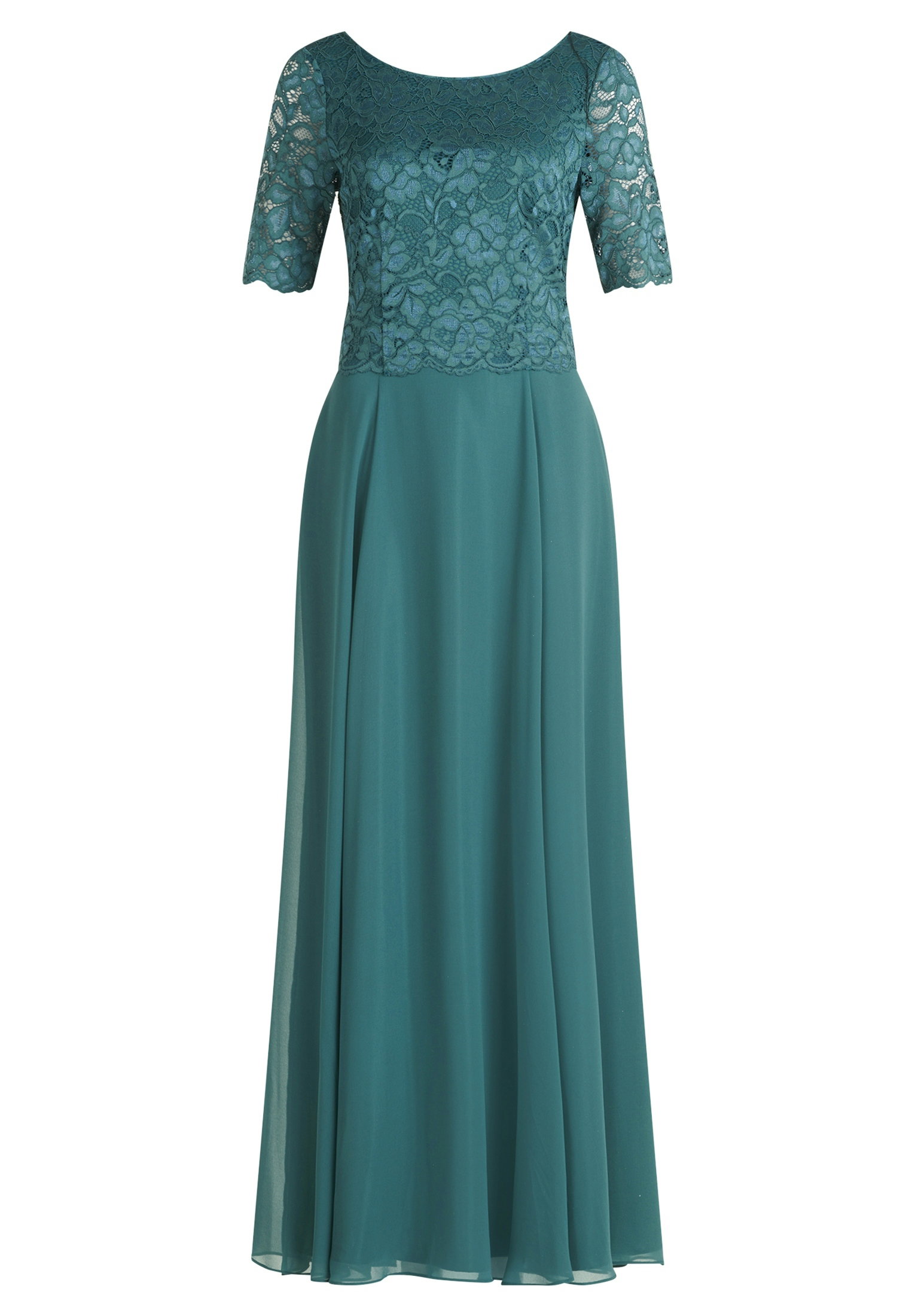 Kleid Lang 1/2 Arm, Dark Emerald #1