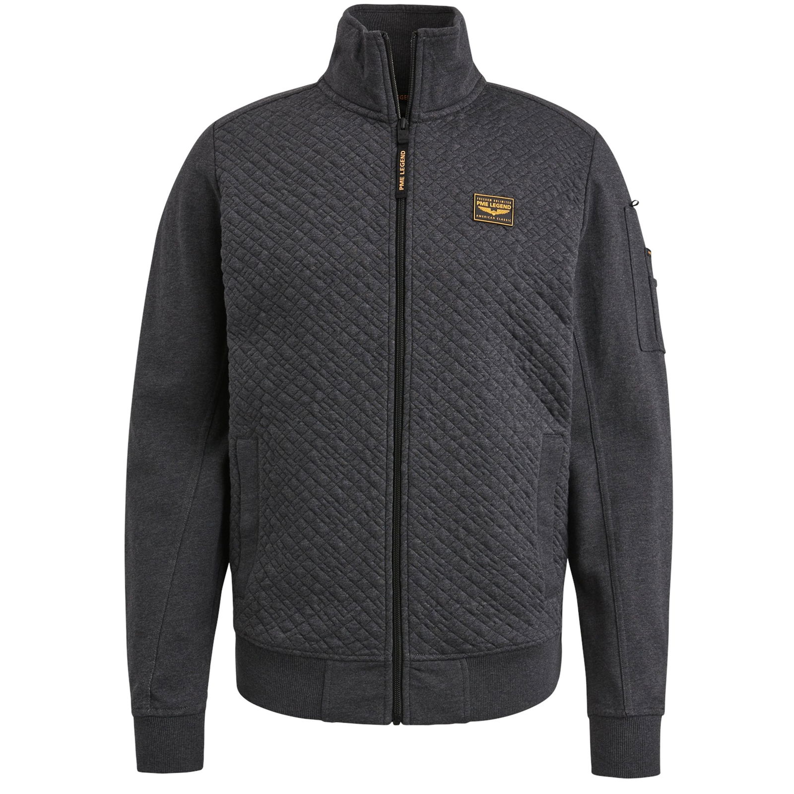  | Zip jacket jacquard interlock sweat | XXL | antracite melee