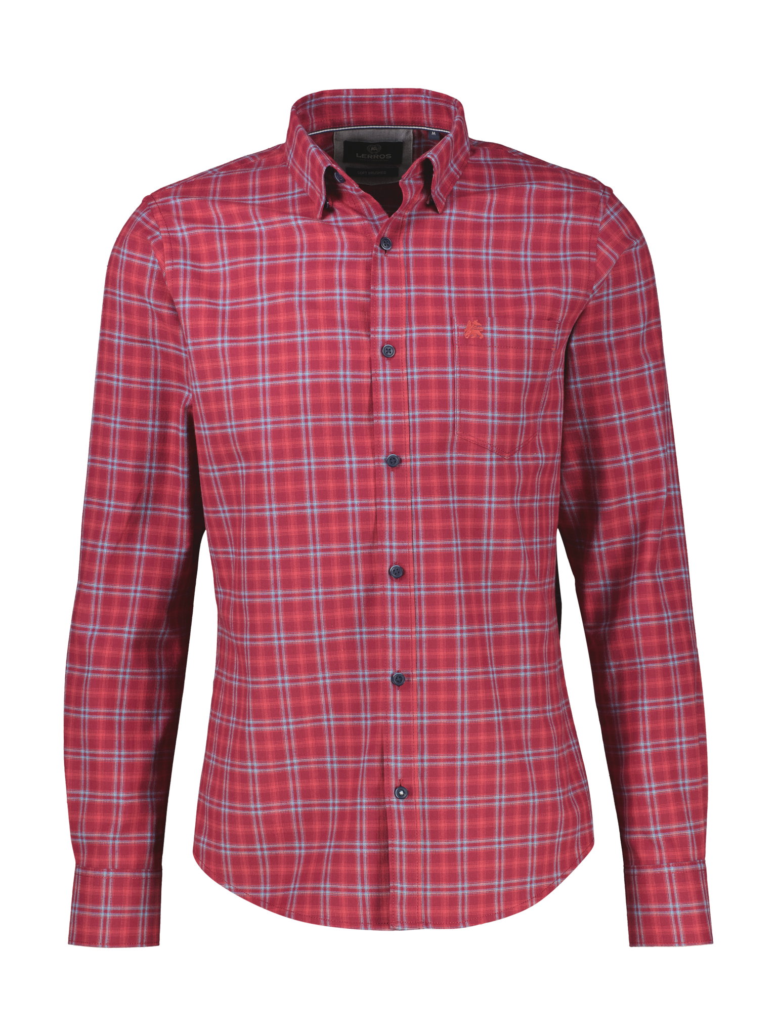 HEMD 1/1 ARM, MUTED RED #1