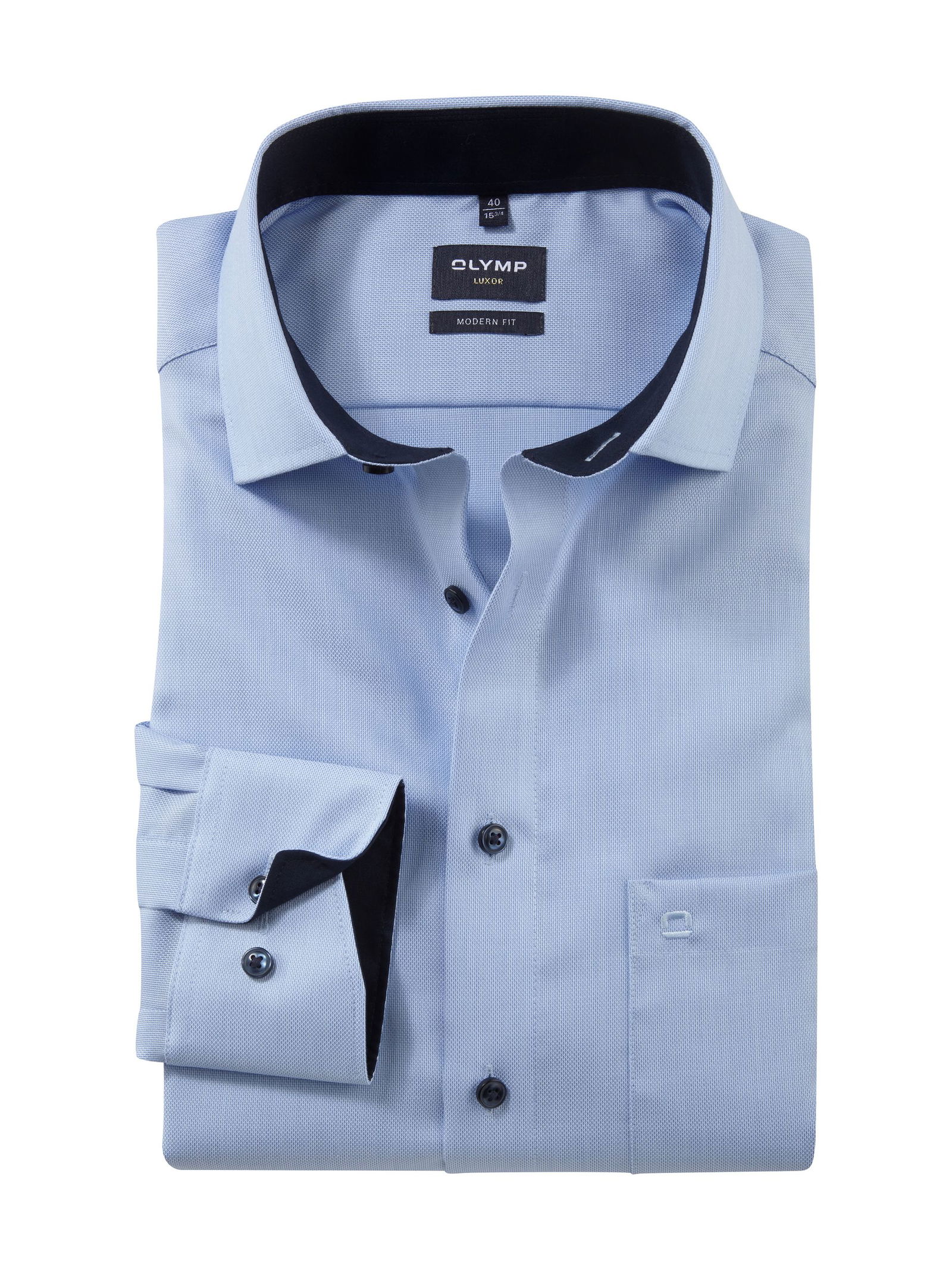 Olymp |  Olymp Hemd Modern Fit  | 46 | hellblau