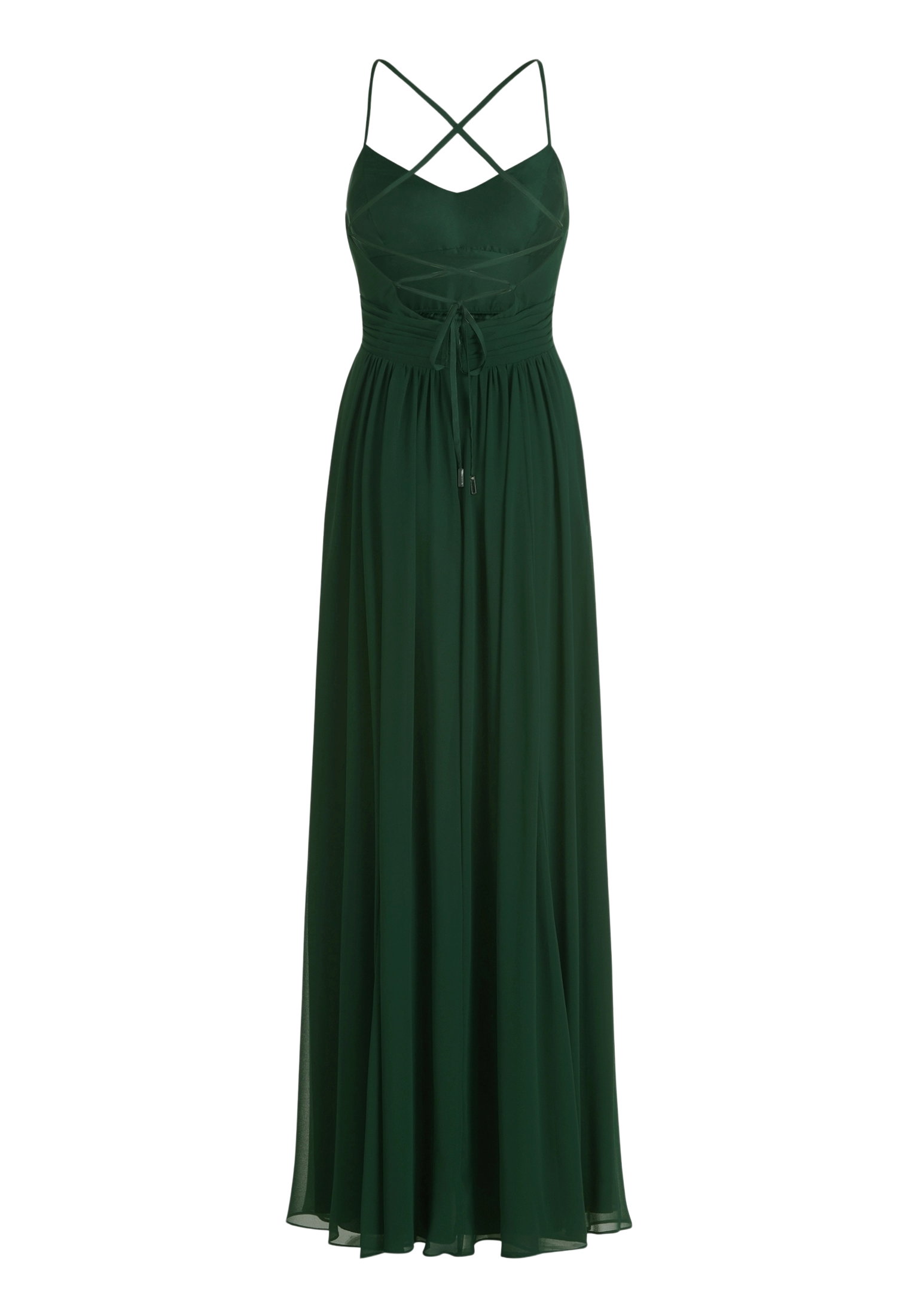 Kleid Lang ohne Arm, Dark Moss #2