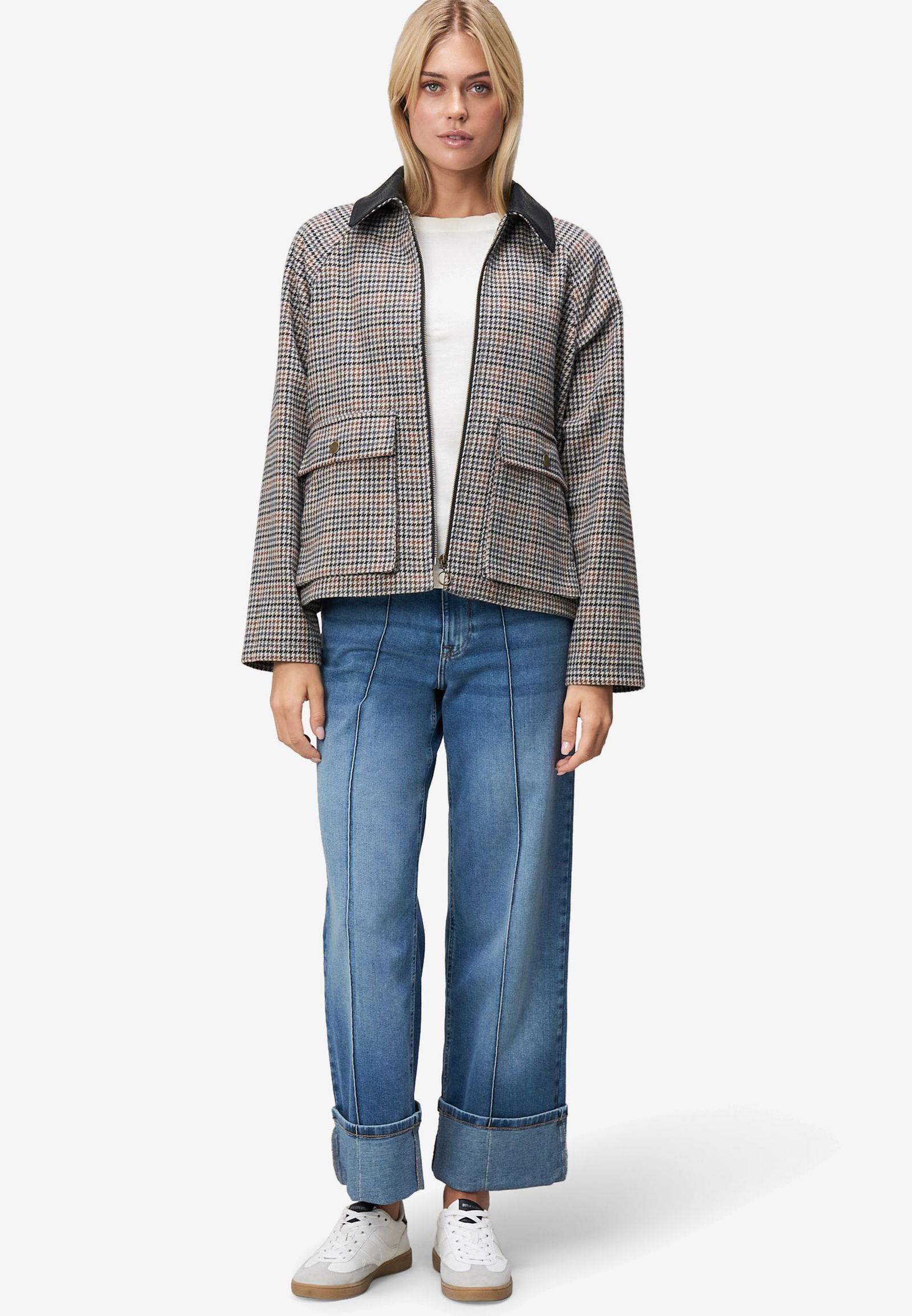 Zero |  Jeans weites Bein mit Umschlag 28 Inch | 42 | blue used denim