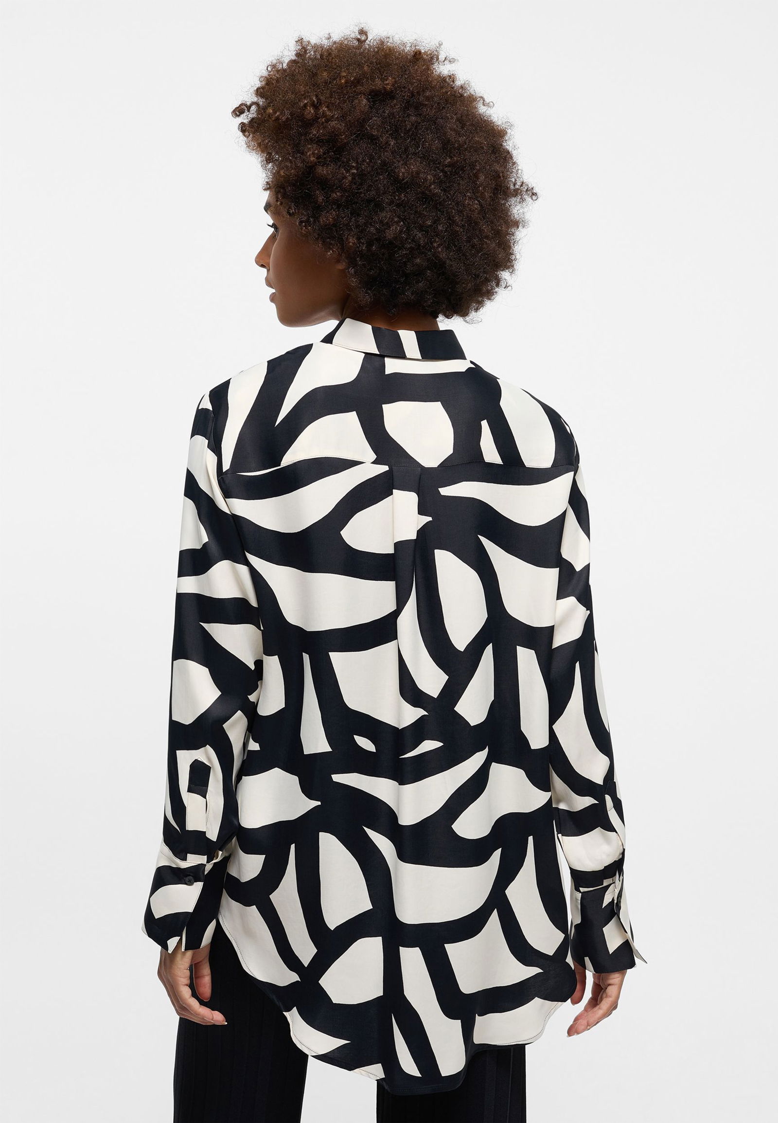 Eterna Bluse Viskose Langarm