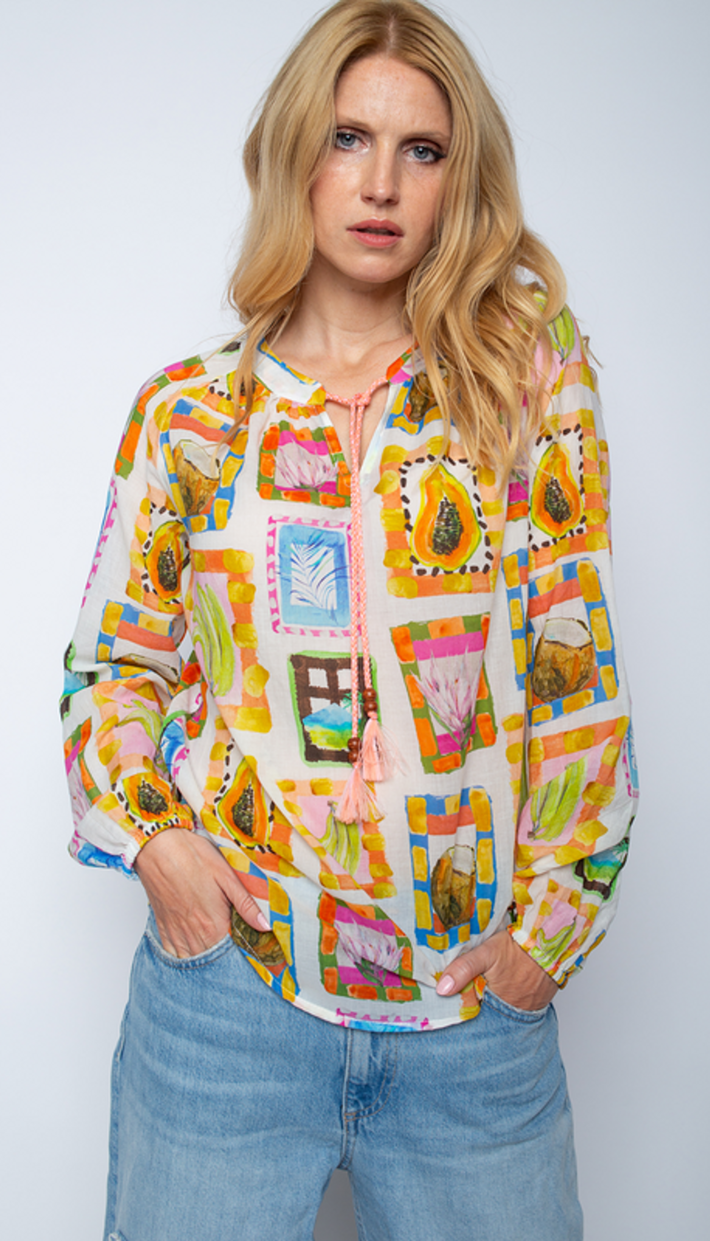 Emily van den Bergh |  Emily van den Bergh Druckbluse  | 38 | 1004_198