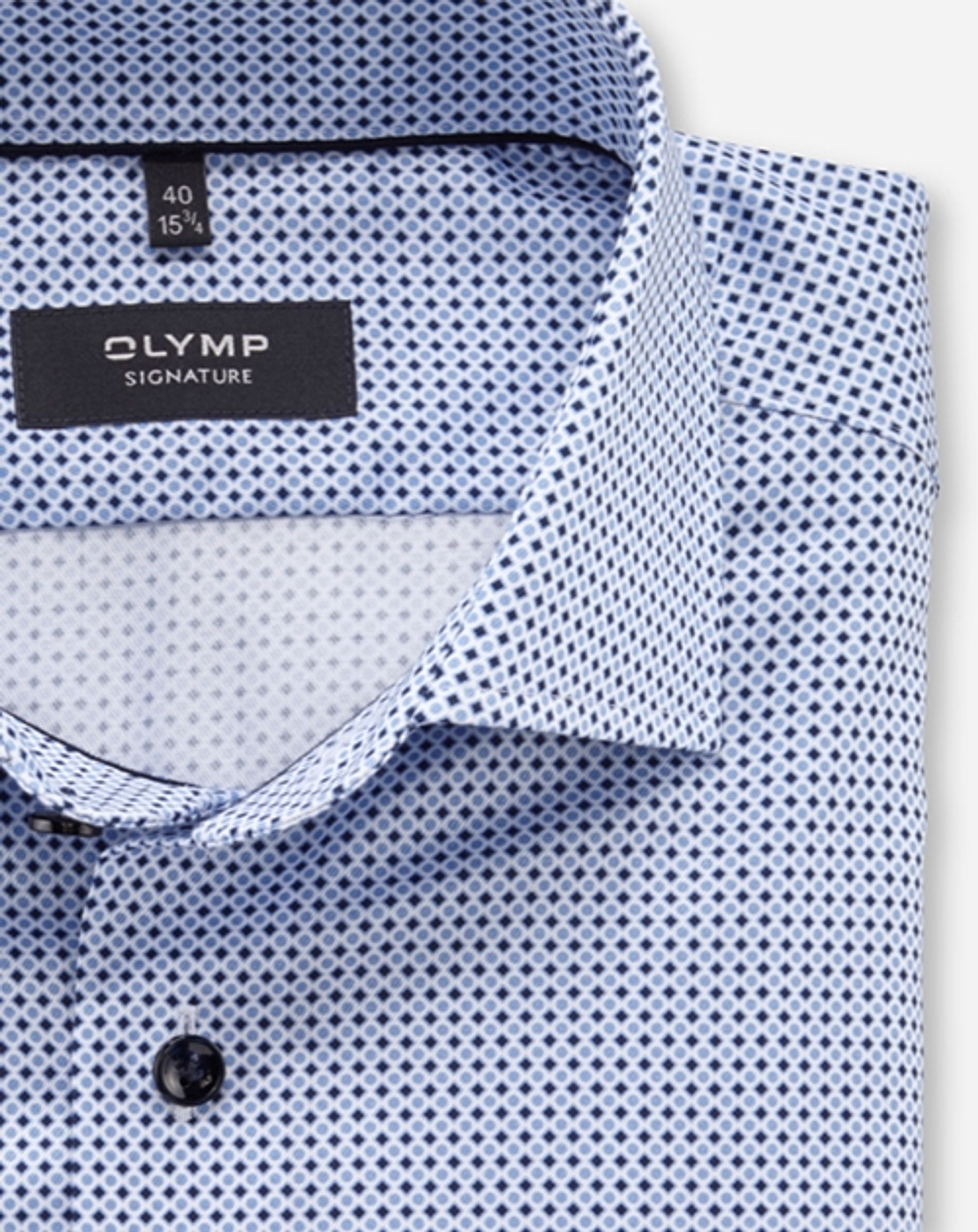 OLYMP Signature |  OLYMP Signature Hemd Tailored Fit  | 40 | bleu