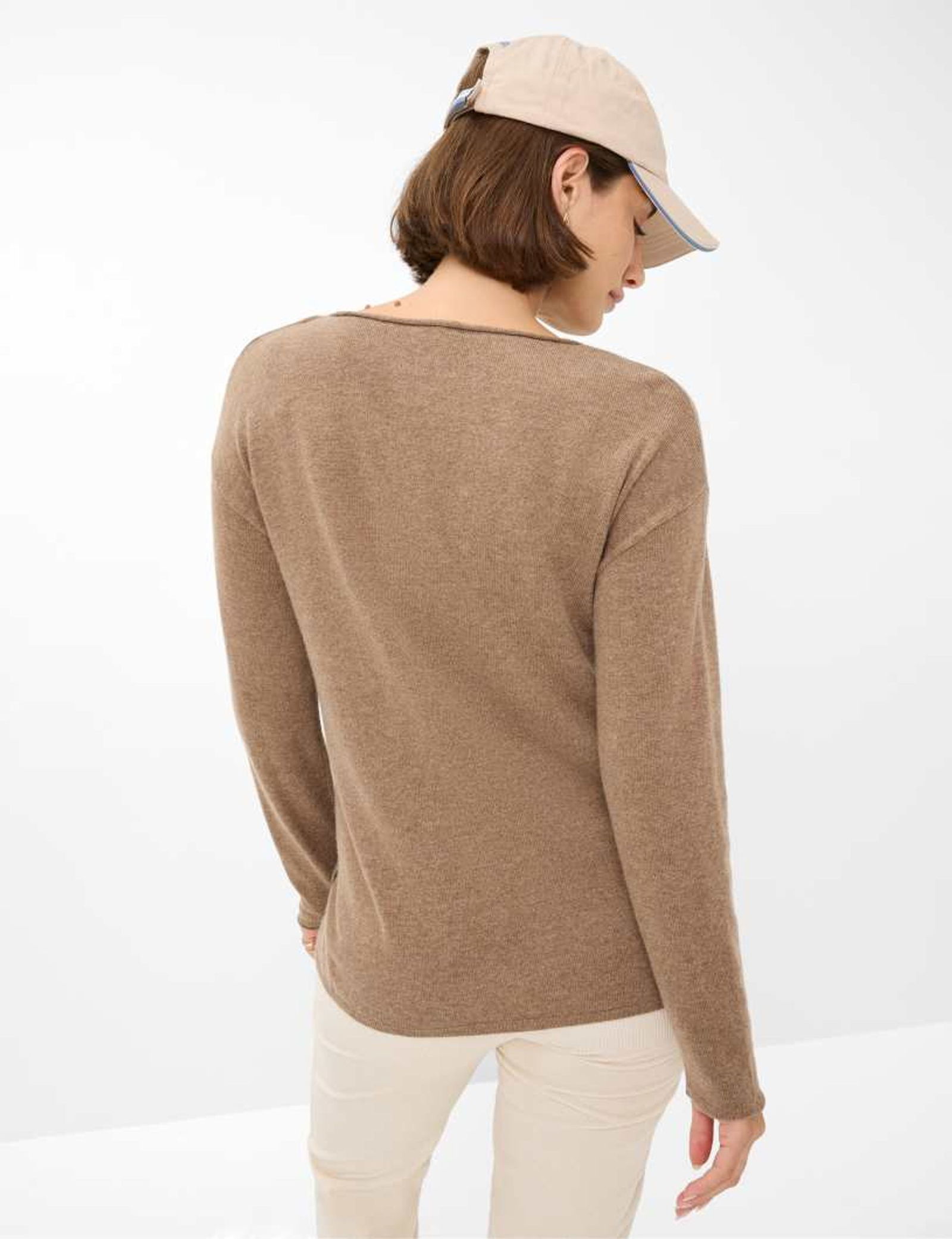 Brax | Brax Kaschmir-Pullover | 40 | nougat