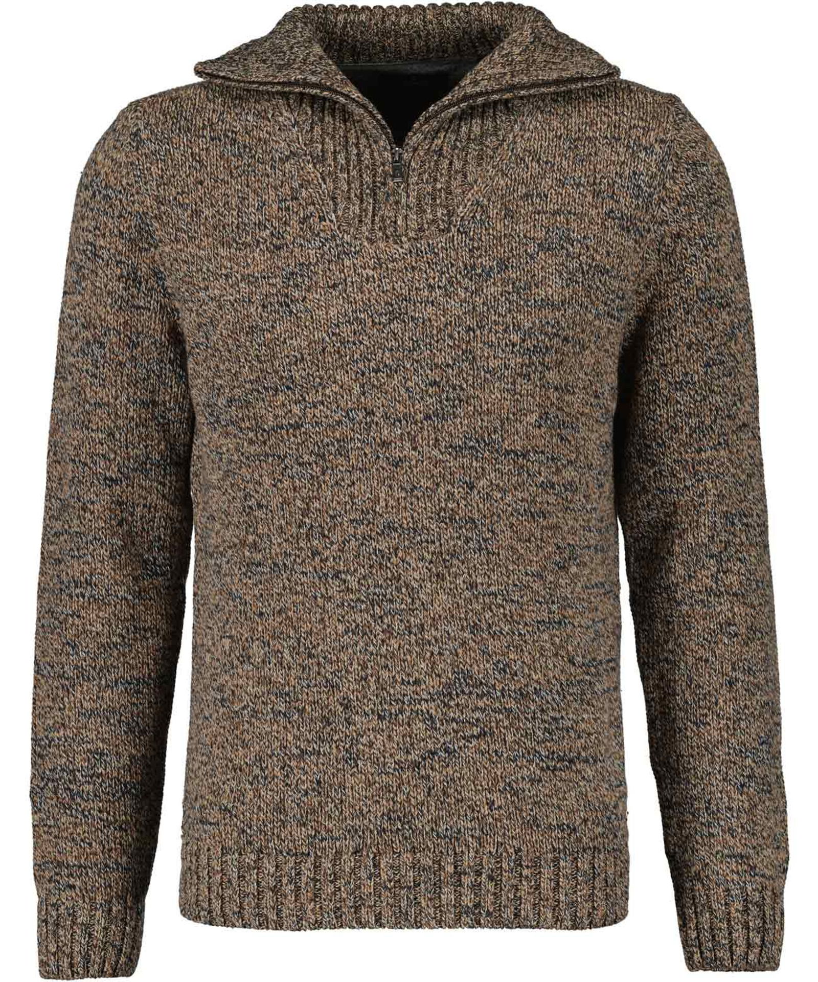 RAGMAN |  RAGMAN Pullover  | 3XL | taupe-grau mouliniert