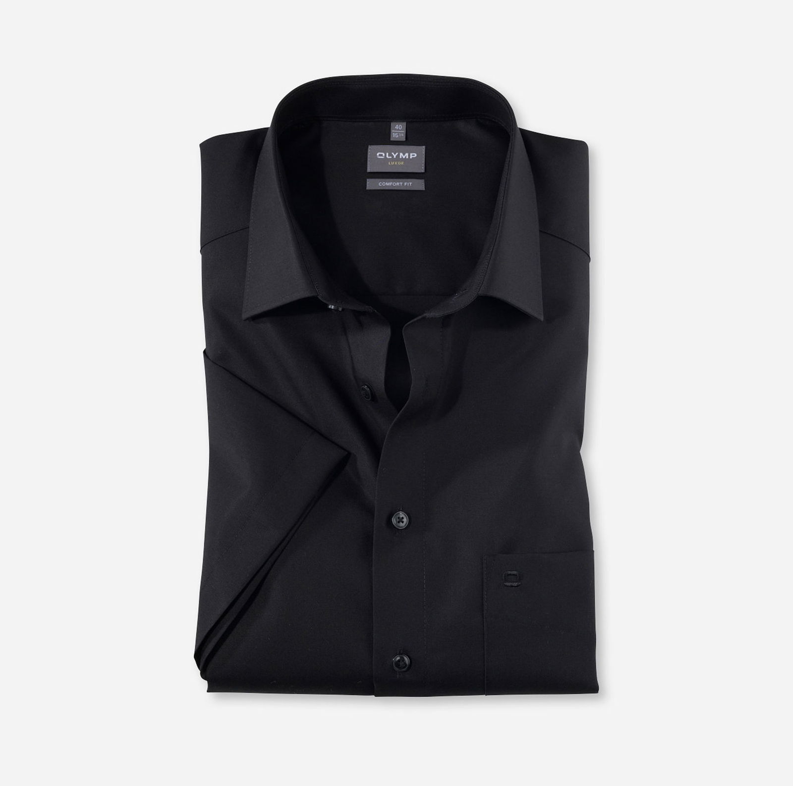 Olymp |  Olymp Hemd Modern Fit  | 45 | schwarz