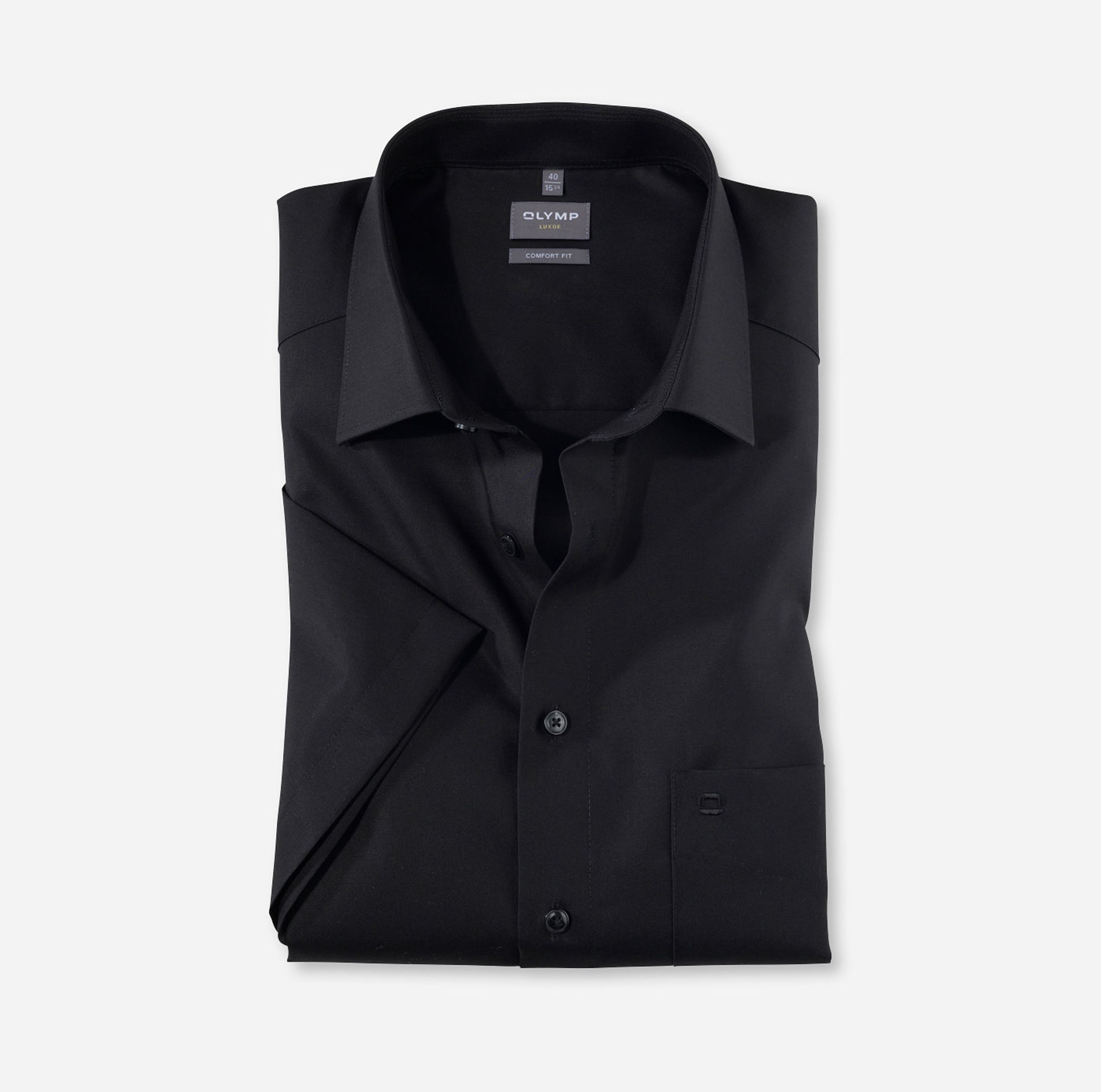 Olymp |  Olymp Hemd Modern Fit  | 45 | schwarz