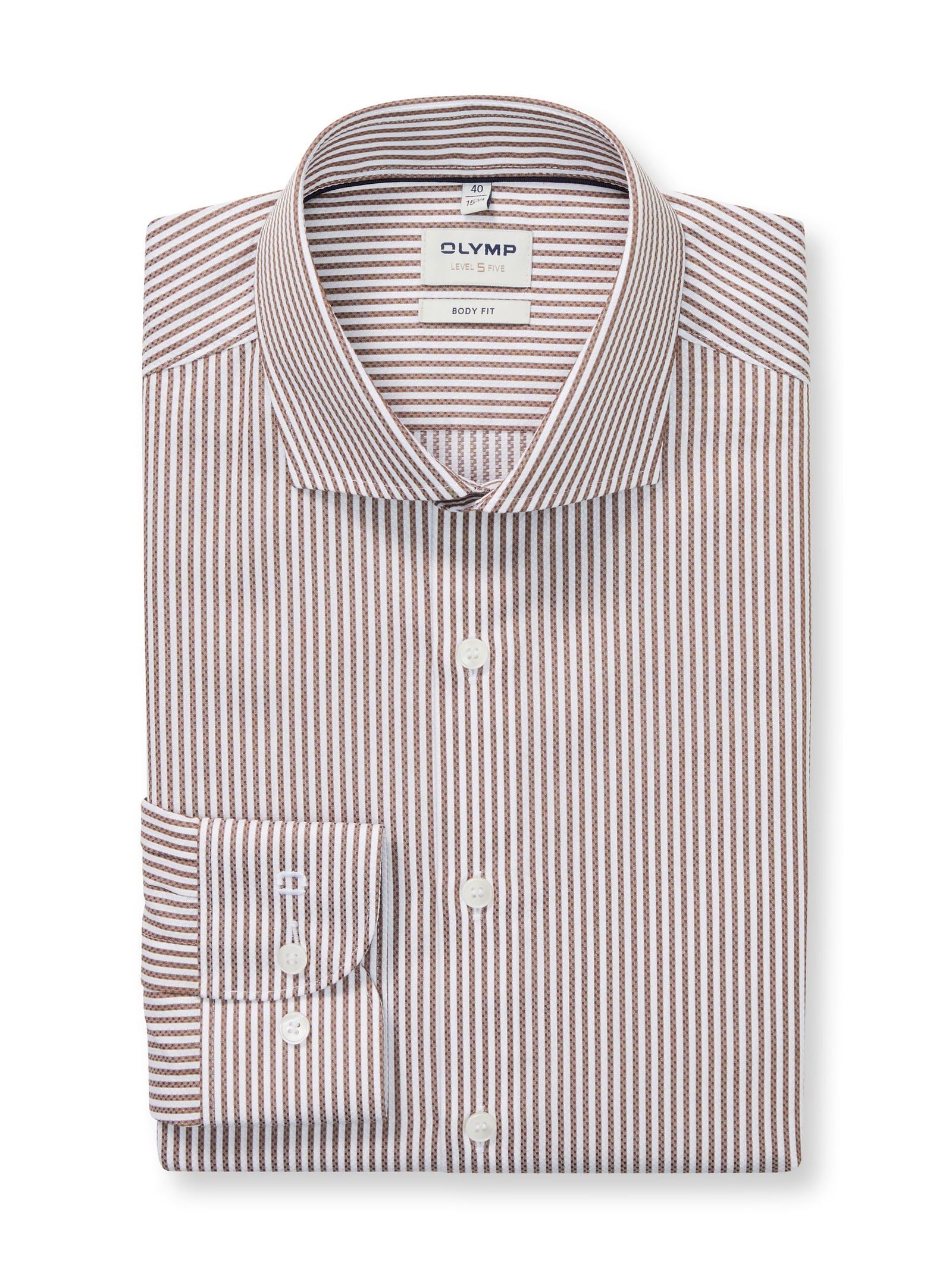 Olymp |  Olymp Hemd Slim Fit  | 43 | braun