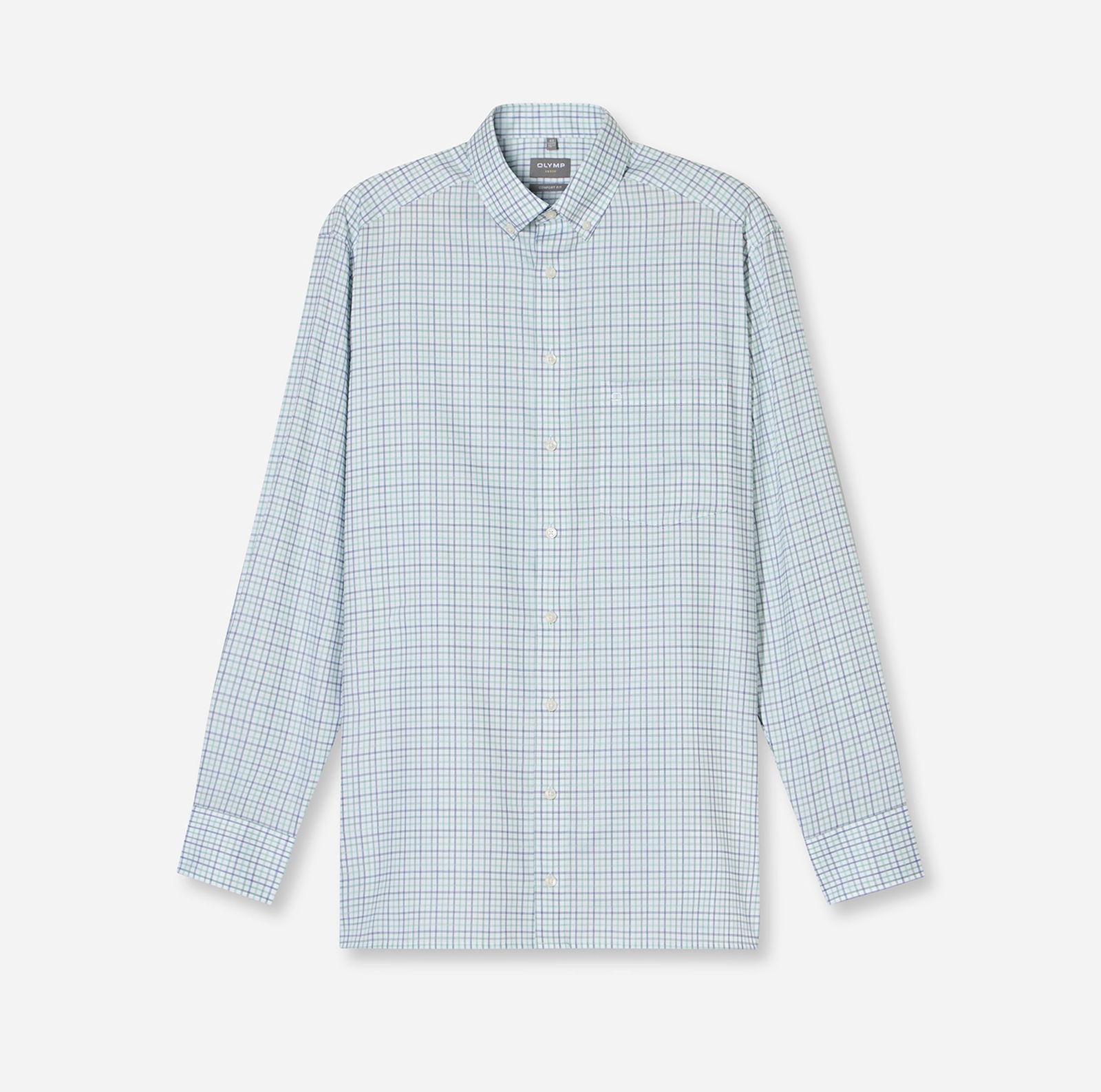 Olymp |  Olymp Hemd Modern Fit  | 43 | grün